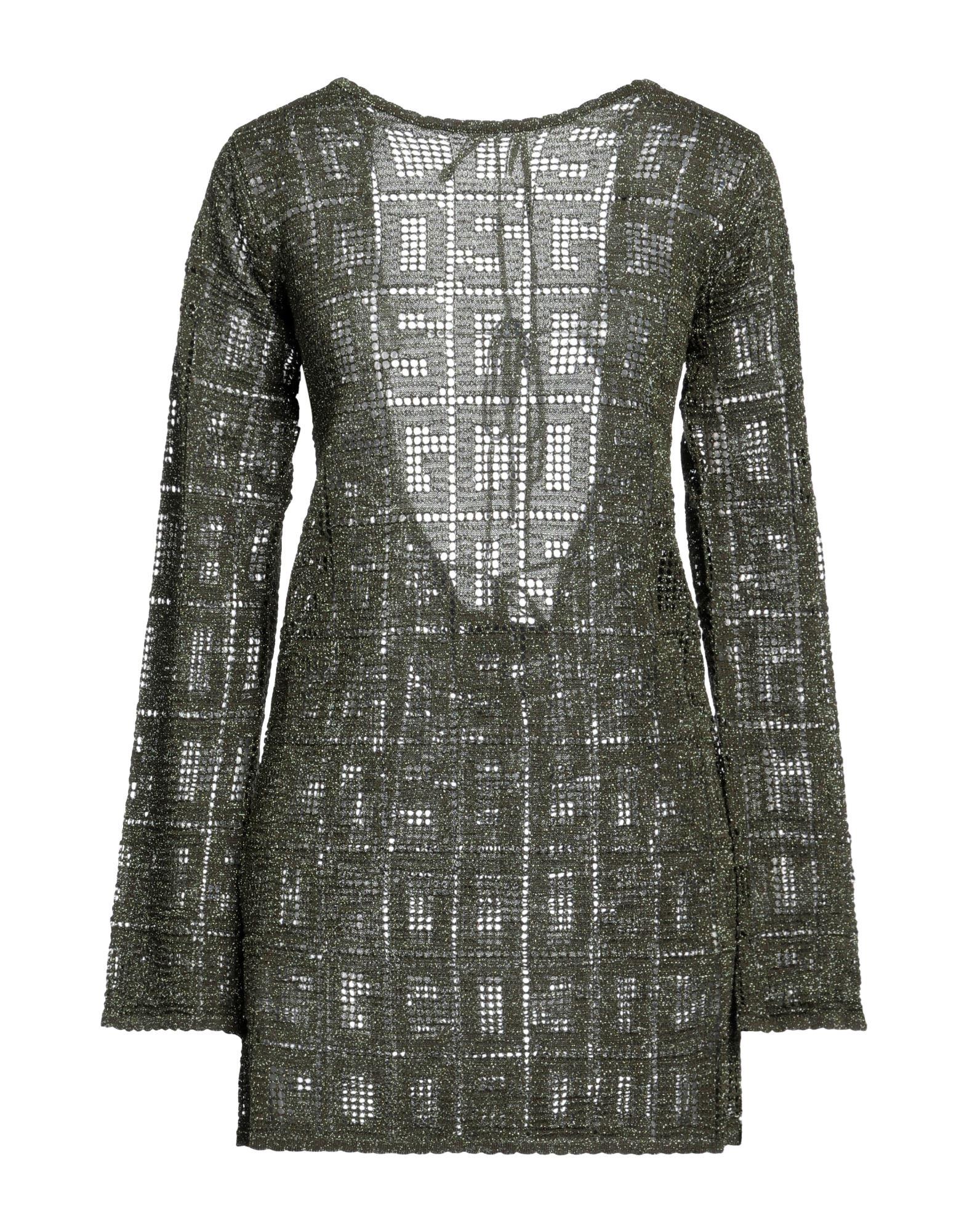 gcds green shell dress Sita Crystal-drop Mini Dress