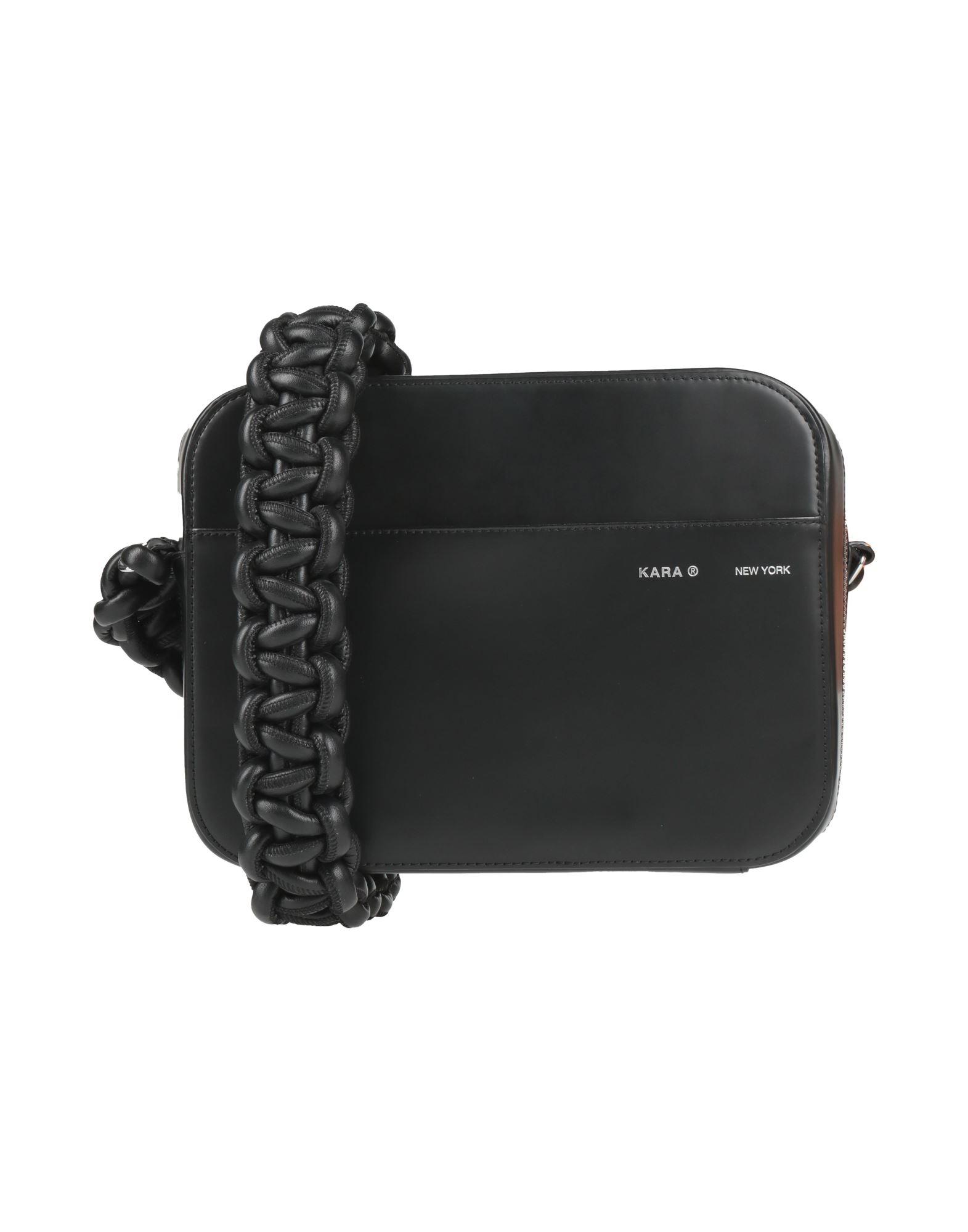 Kara Medium Leather Camera Crossbody in Black Lyst