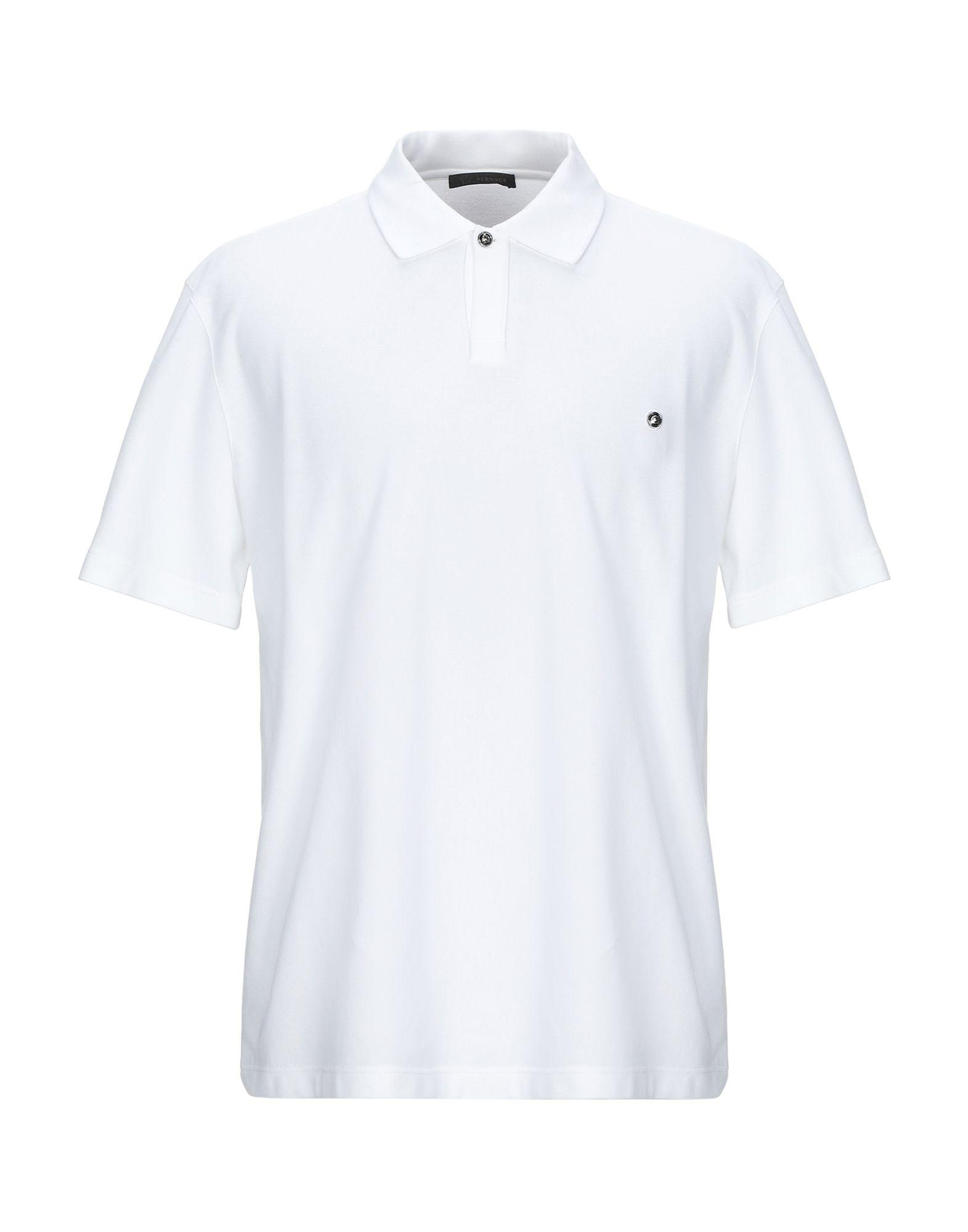 Versace Cotton Polo Shirt in White for Men - Lyst