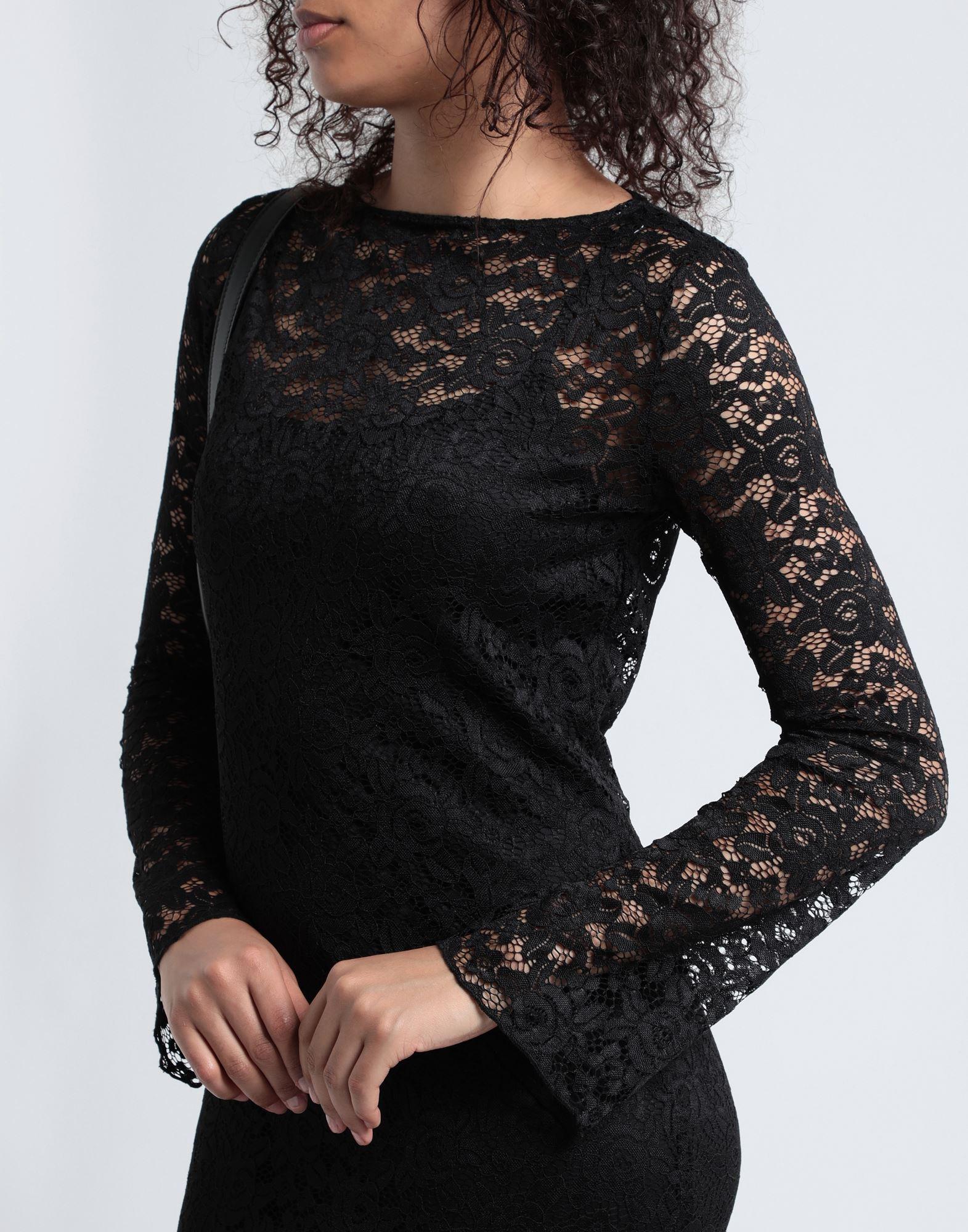 knee length dresses for ladies Rent Topshop Twist Back Long Sleeve Satin Occasion Maxi Dress In Black