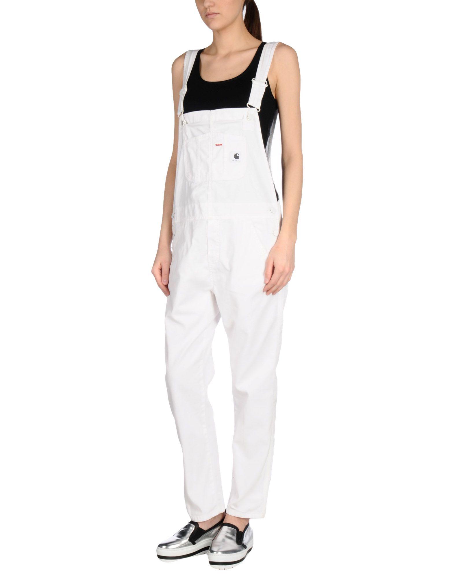 Carhartt Overalls in White | Lyst