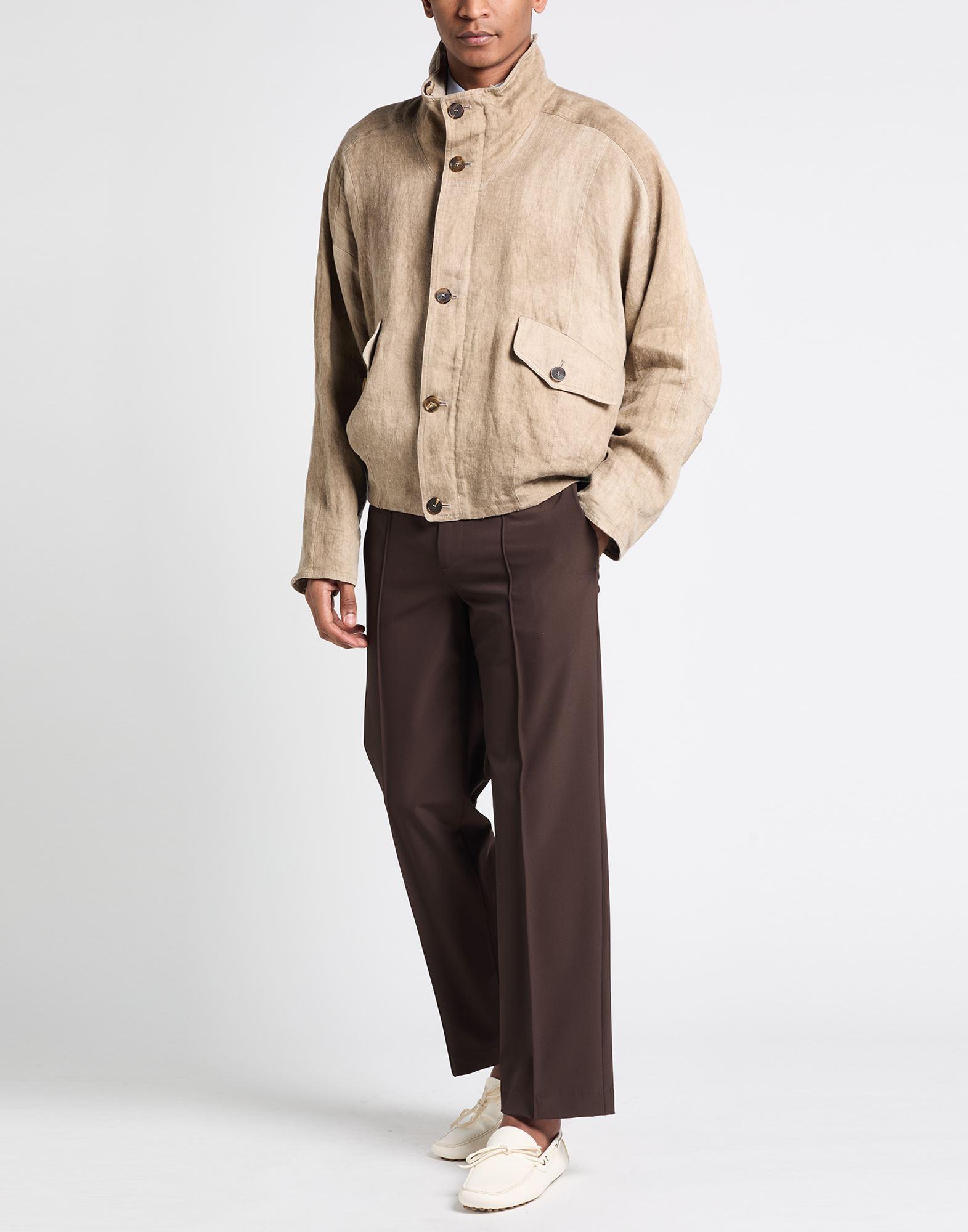 ジャケット・アウター GIORGIO ARMANI Linen Blend Jacket 38 fa Giorgio Armani Jacket Linen in Natural for Men | Lyst