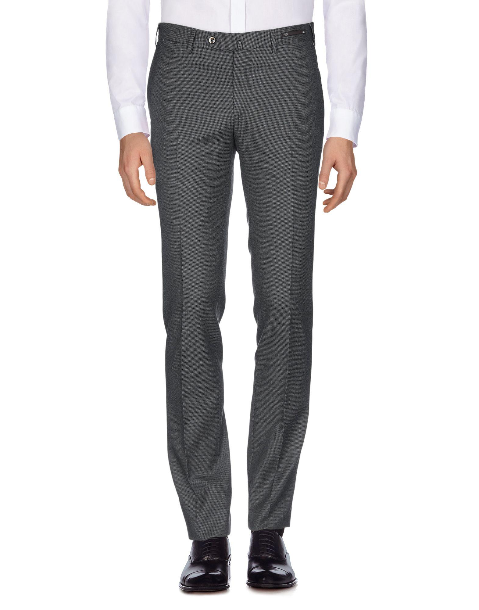 PT01 Wool Casual Pants in Steel Grey (Gray) for Men Lyst