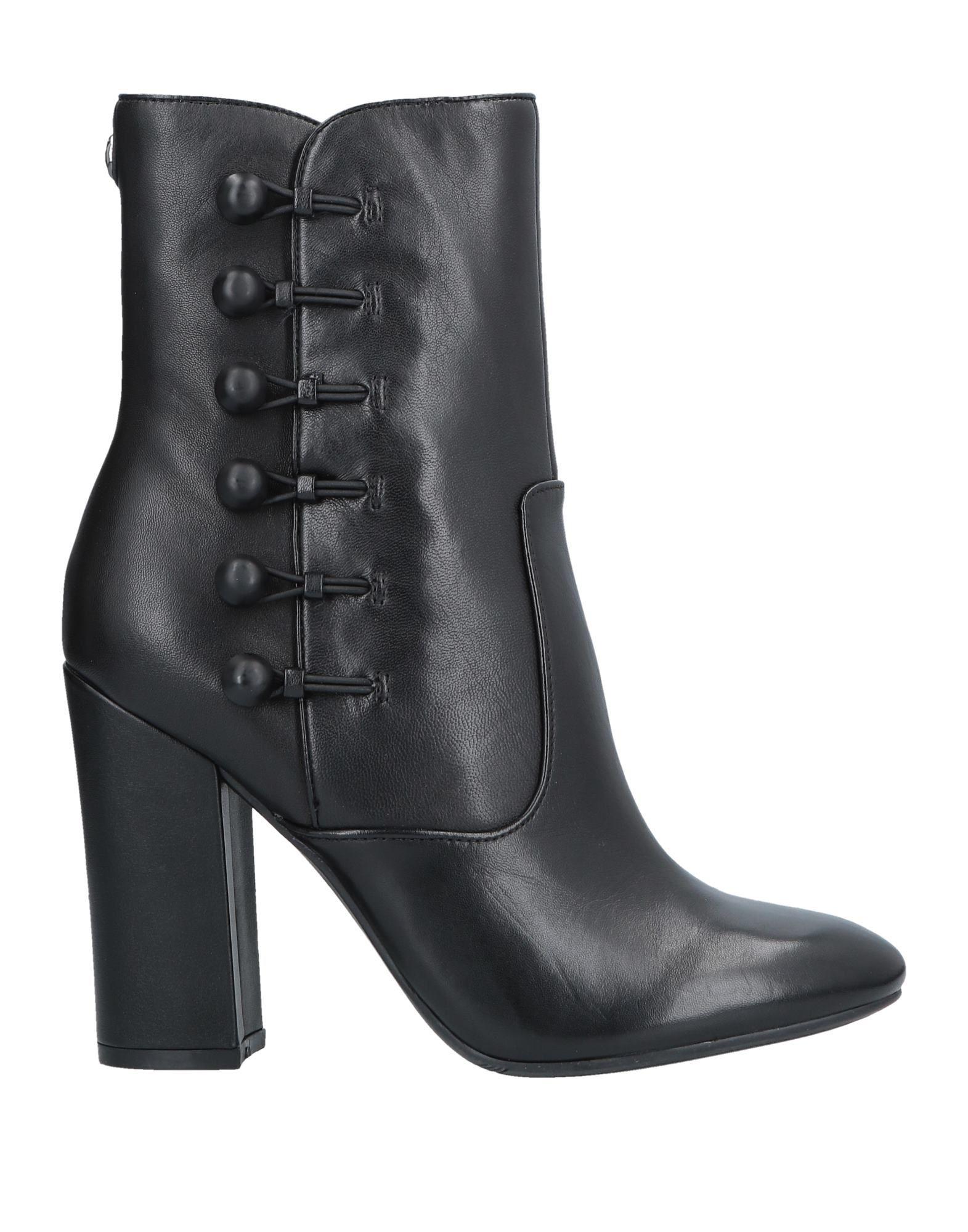 Guess Leather Ankle Boots in Black - Lyst