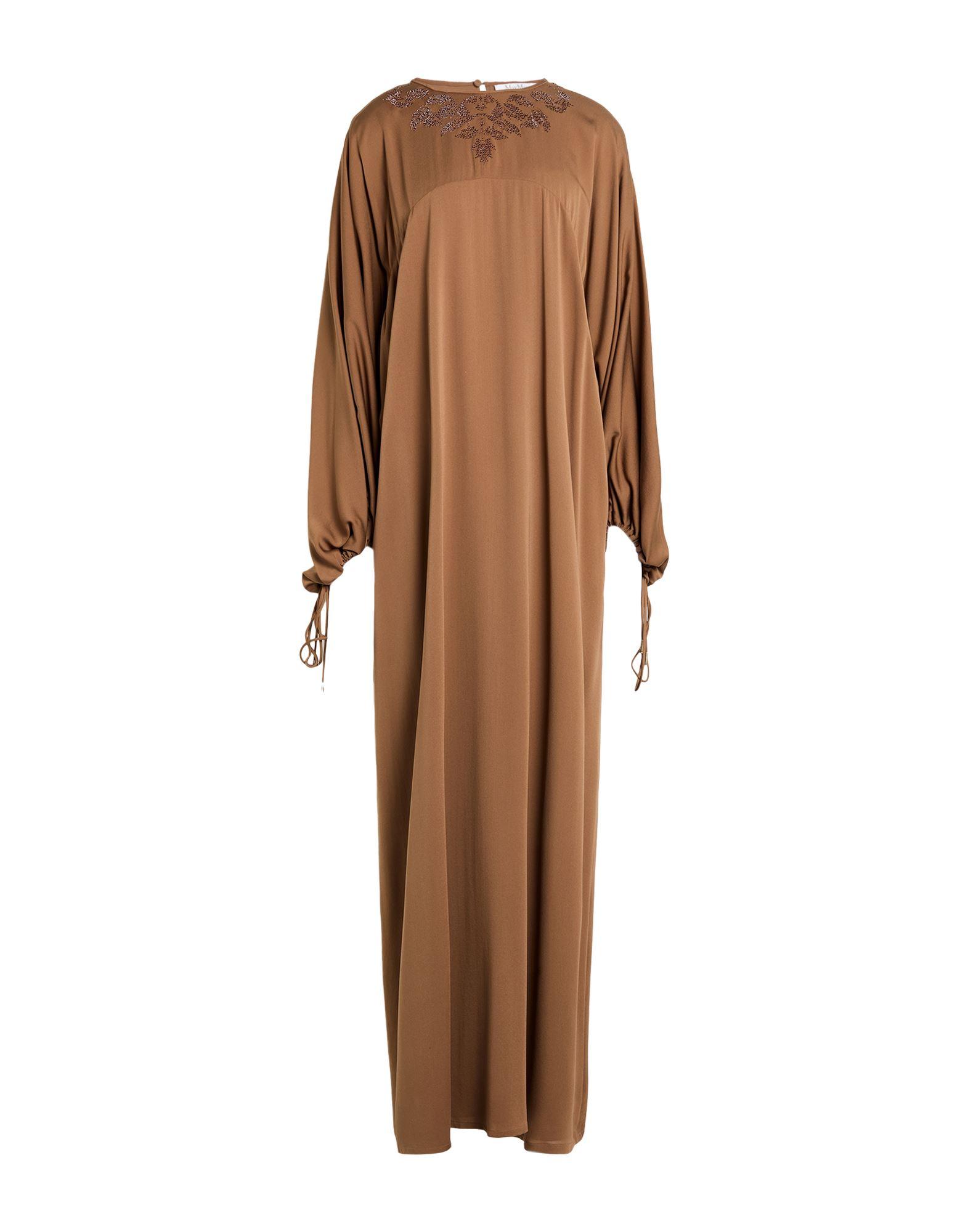 max mara brown dress Max Mara Ruched Boat-neck Jersey Dress With Gold-tone Cuff Hardware