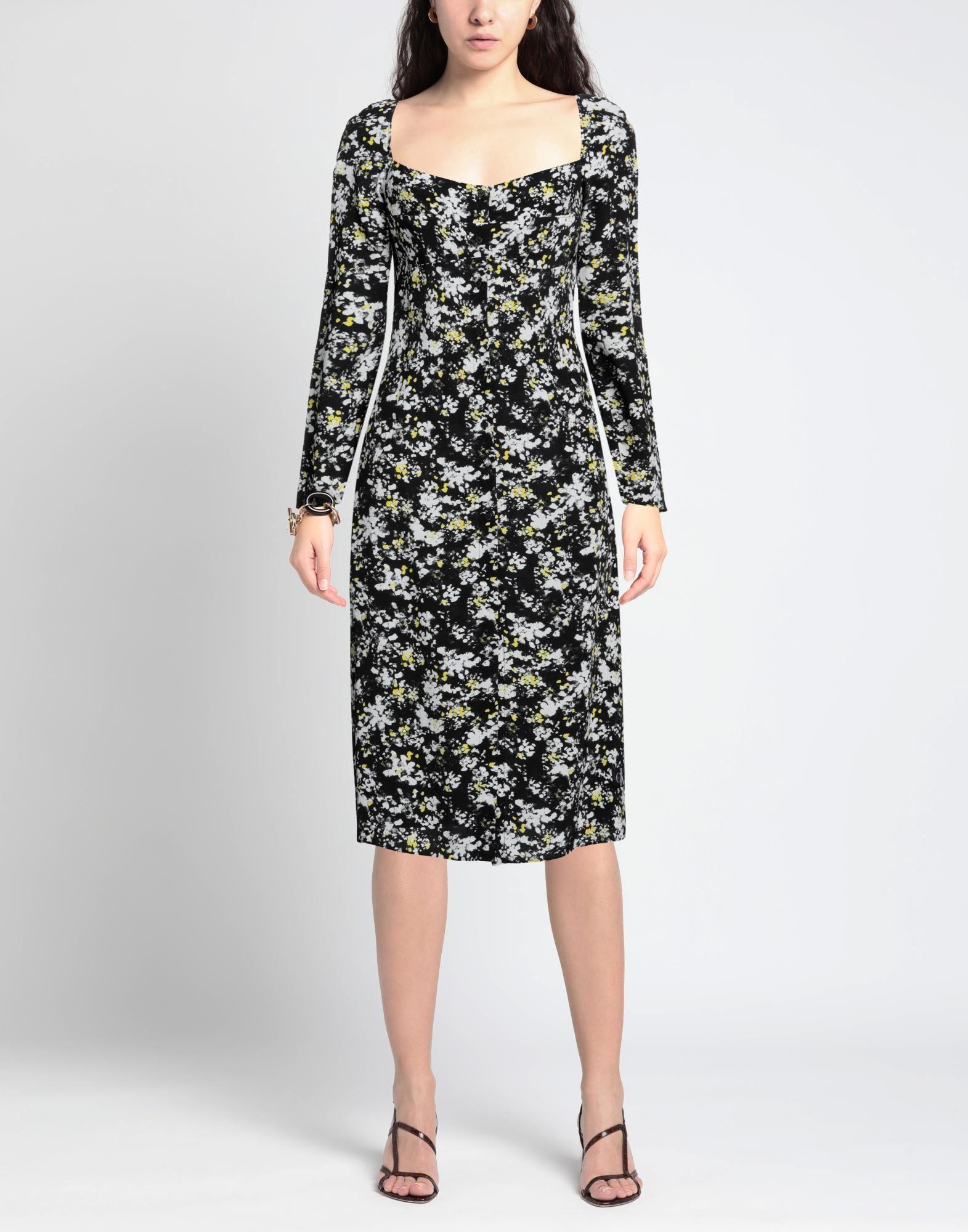 calvin klein floral dress long sleeve Amazon.com: Calvin Klein Women's 3/4 Sleeve Floral Chiffon Maxi, Indigo  Multi, 2 : Clothing, Shoes & Jewelry