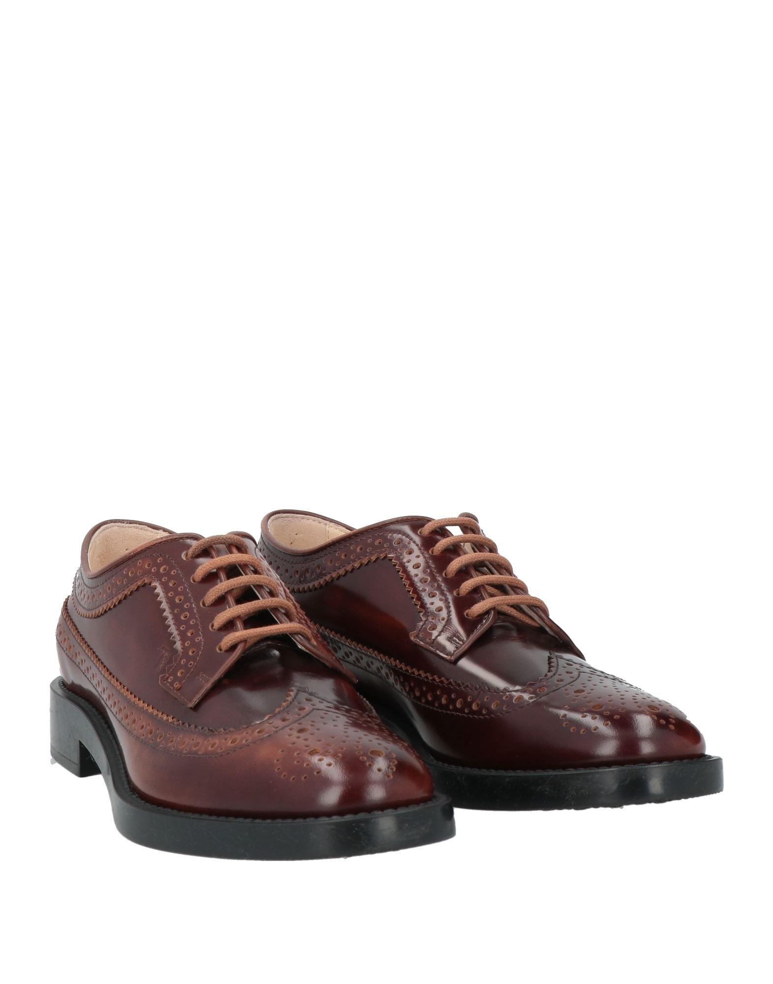 ローファー・オックスフォード TODS Women Laced up Shoes XXW10L0JA70U 86S410 BROWN Woman BROWN Loafers in Leather XXW62L0JF00N6M39MS410 | Tods