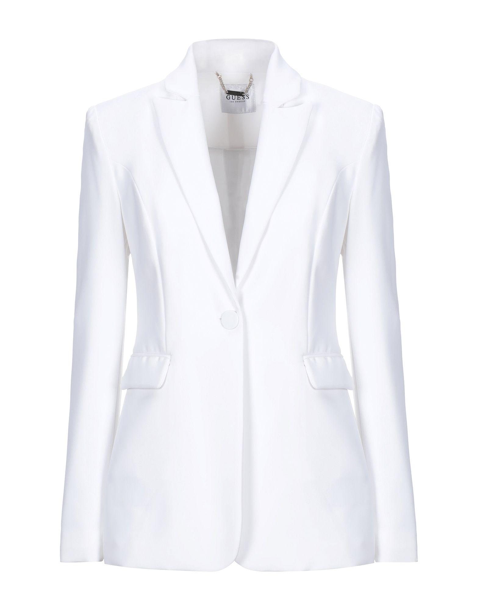 Guess Synthetic Suit Jacket in White | Lyst