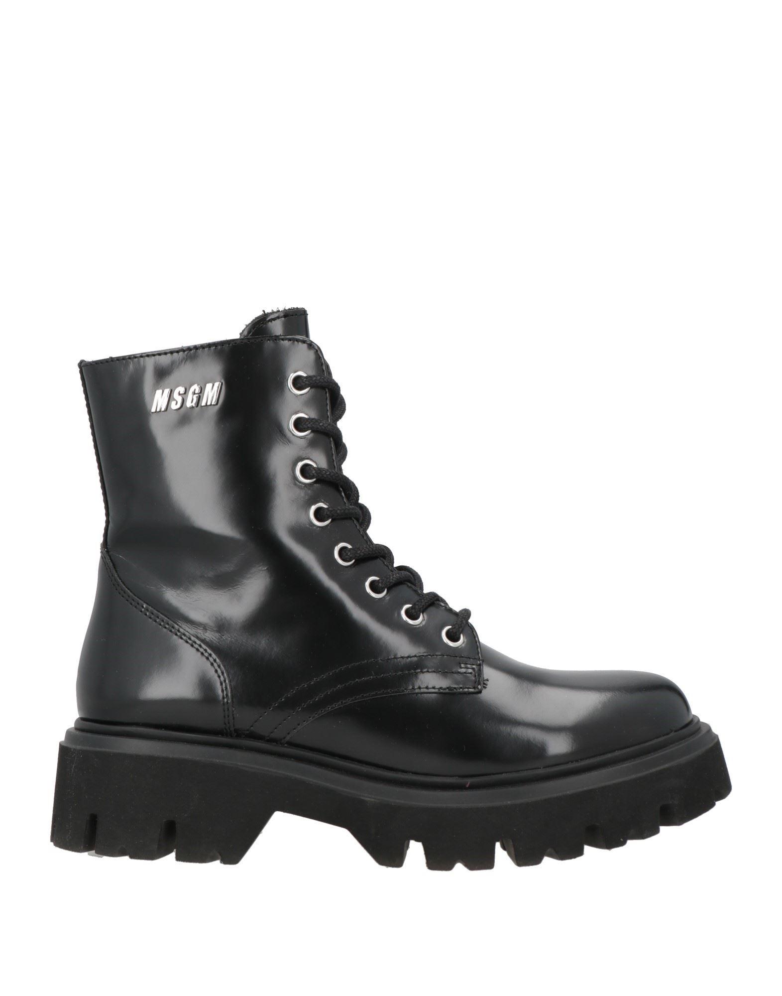ショートブーツ・ブーティ MSGM Woman Flat ankle boots Black 3541MDS274921 99 MSGM Ankle boots for Women | Online Sale up to 83% off | Lyst