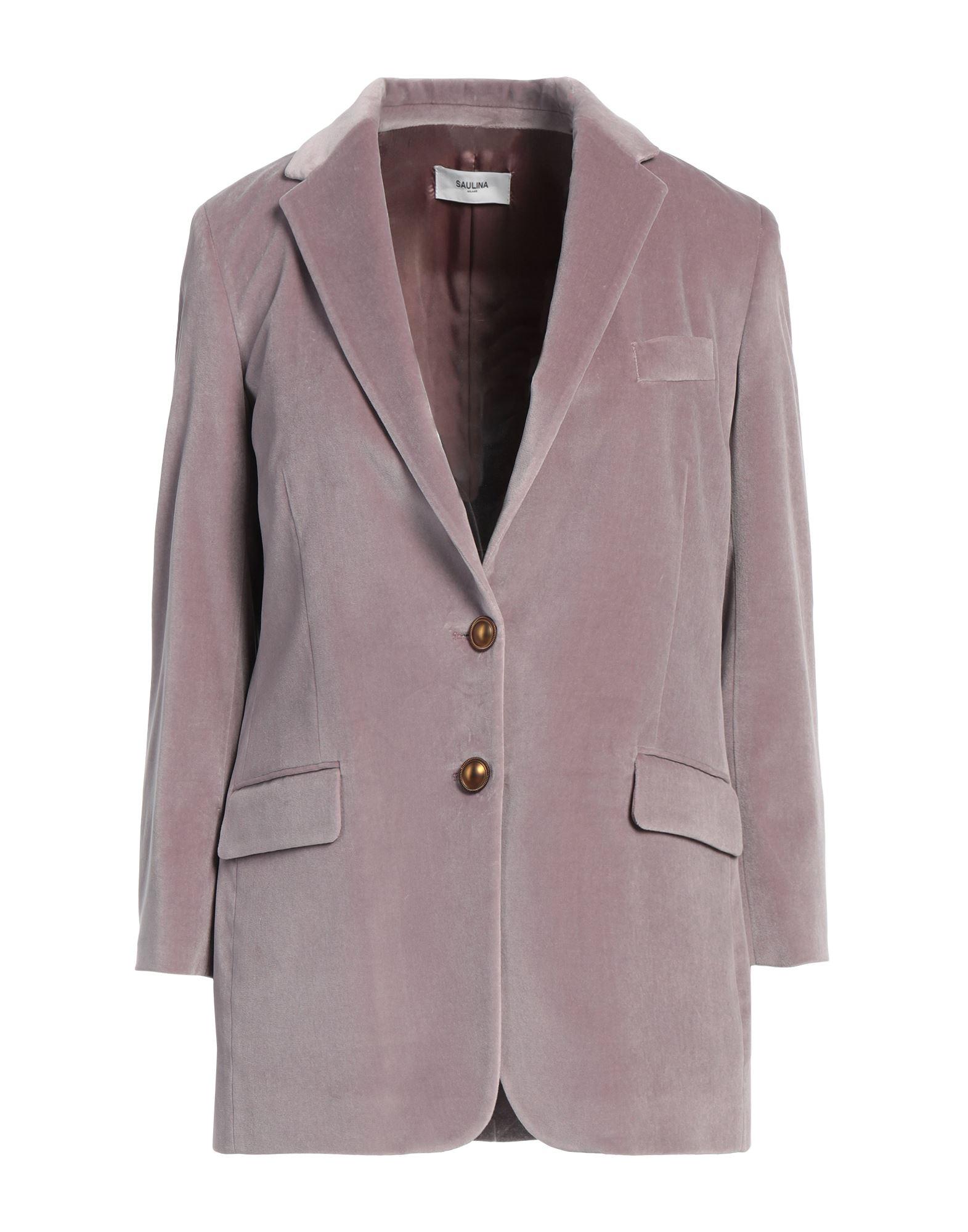ジャケット SAULINA MILANO JACKET (48703) Viva Sahariana belted suede jacket in brown - Blaze Milano