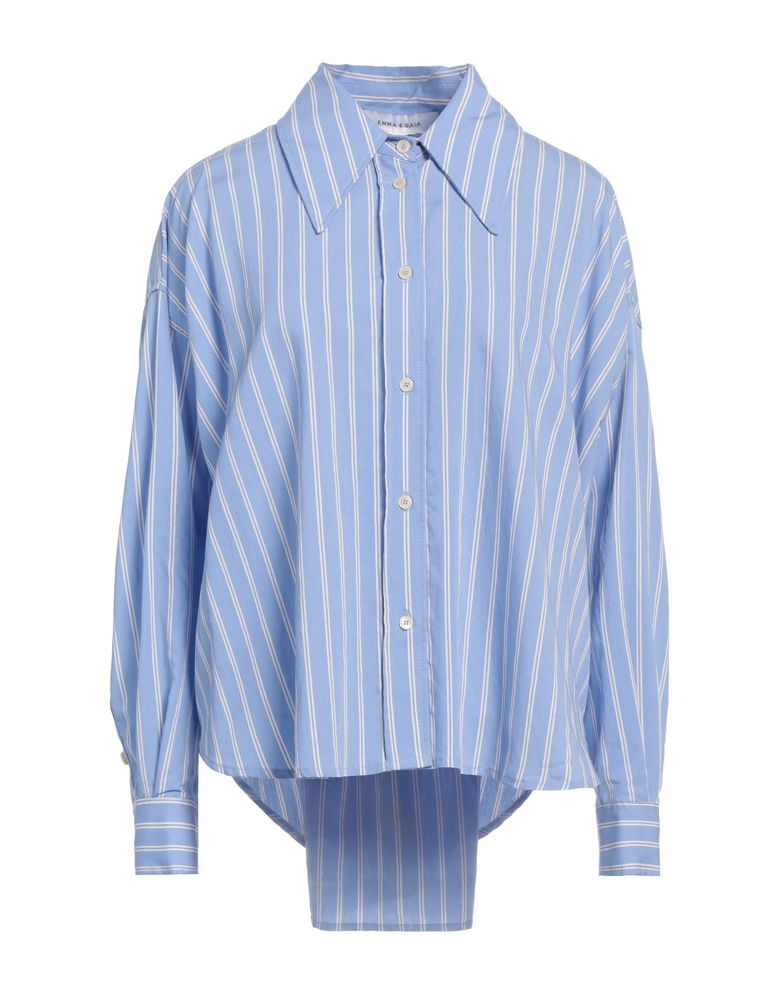 EMMA & GAIA 売れ筋商品|||エマアンドガイア シャツ トップス レディース Shirts Blue EMMA & GAIA エマアンドガイア シャツ トップス レディース