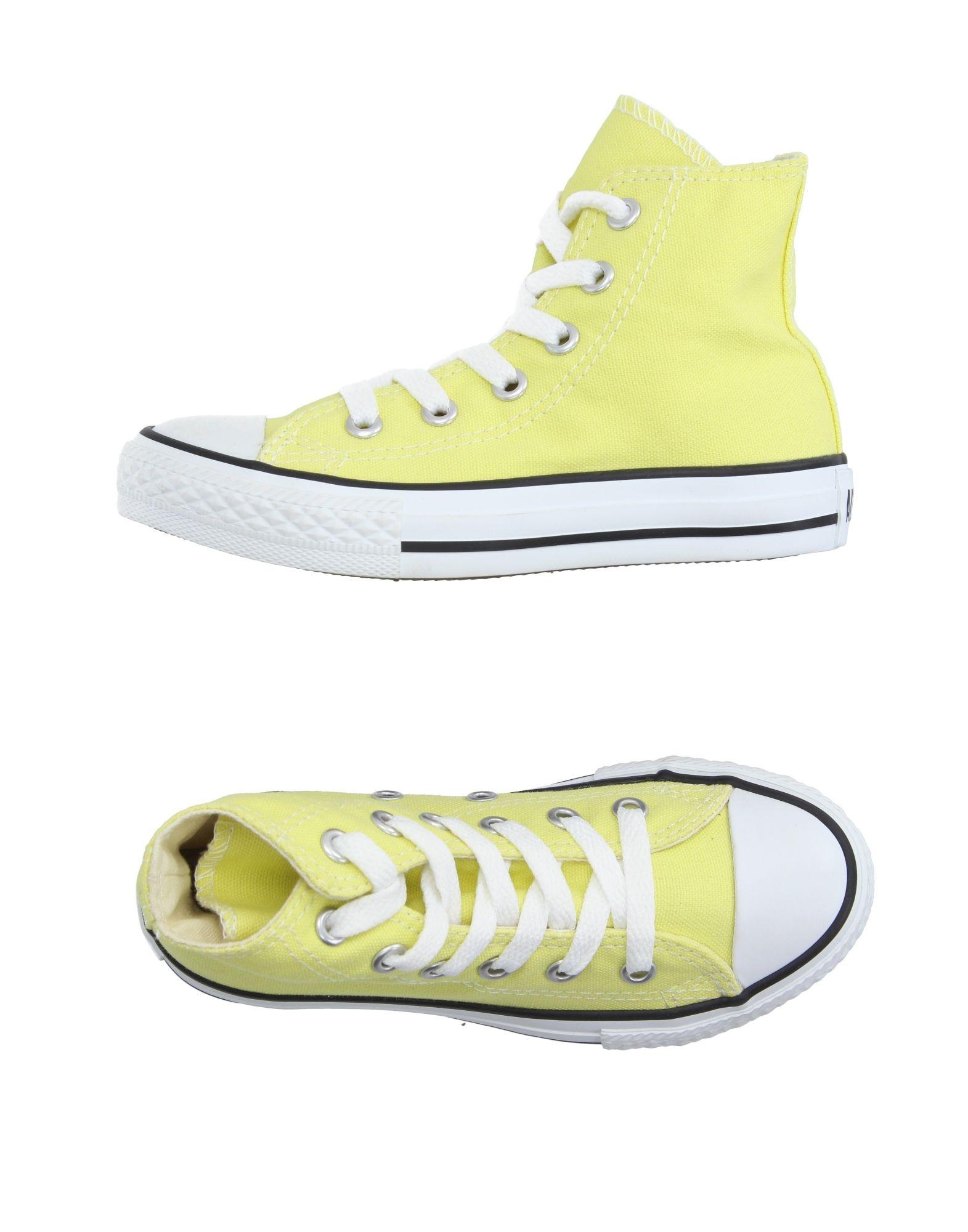 light yellow high top converse