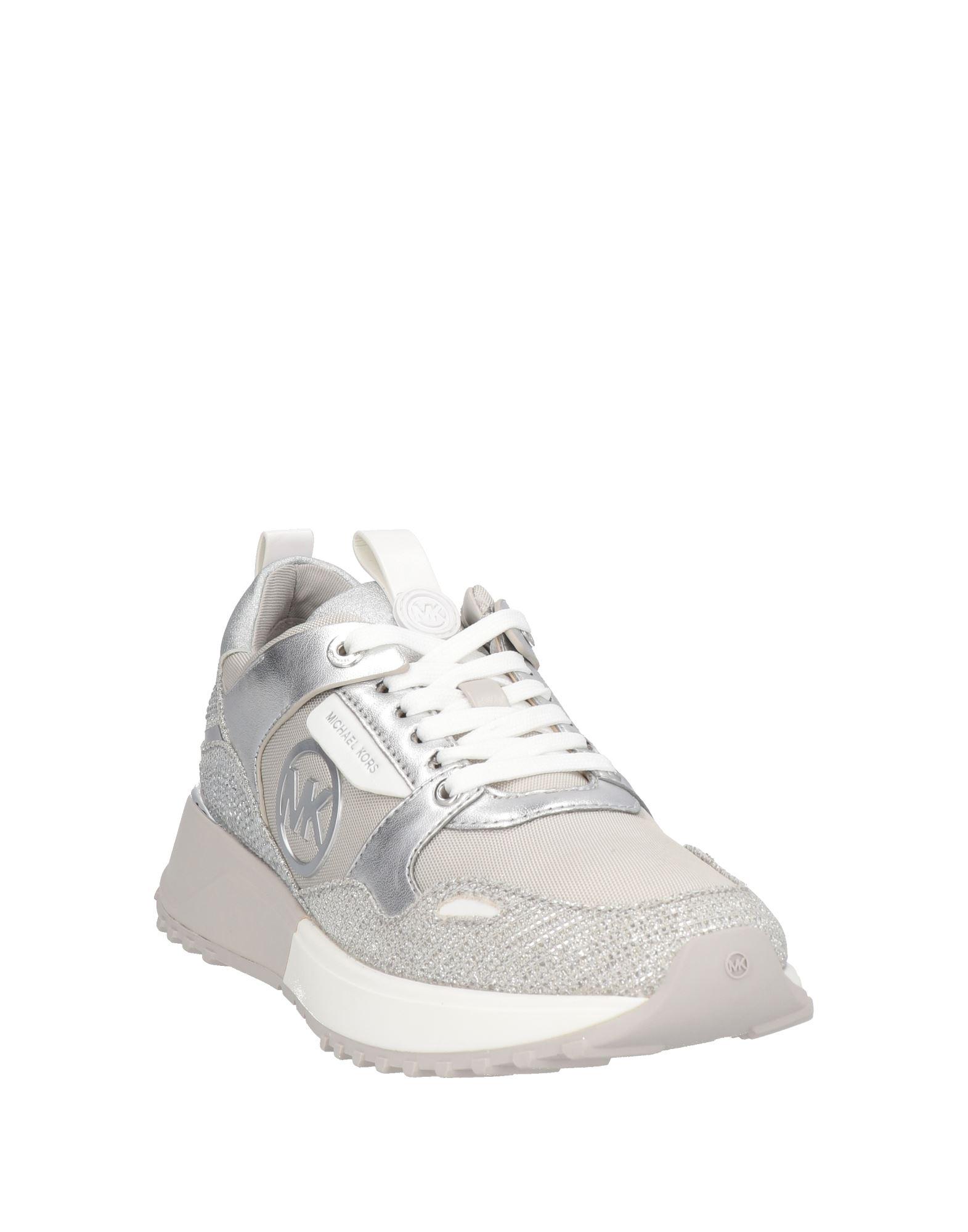 MICHAEL Michael Kors Silver Poppy Pearl Sneakers | Michael kors silver, Michael  kors, Left shoe