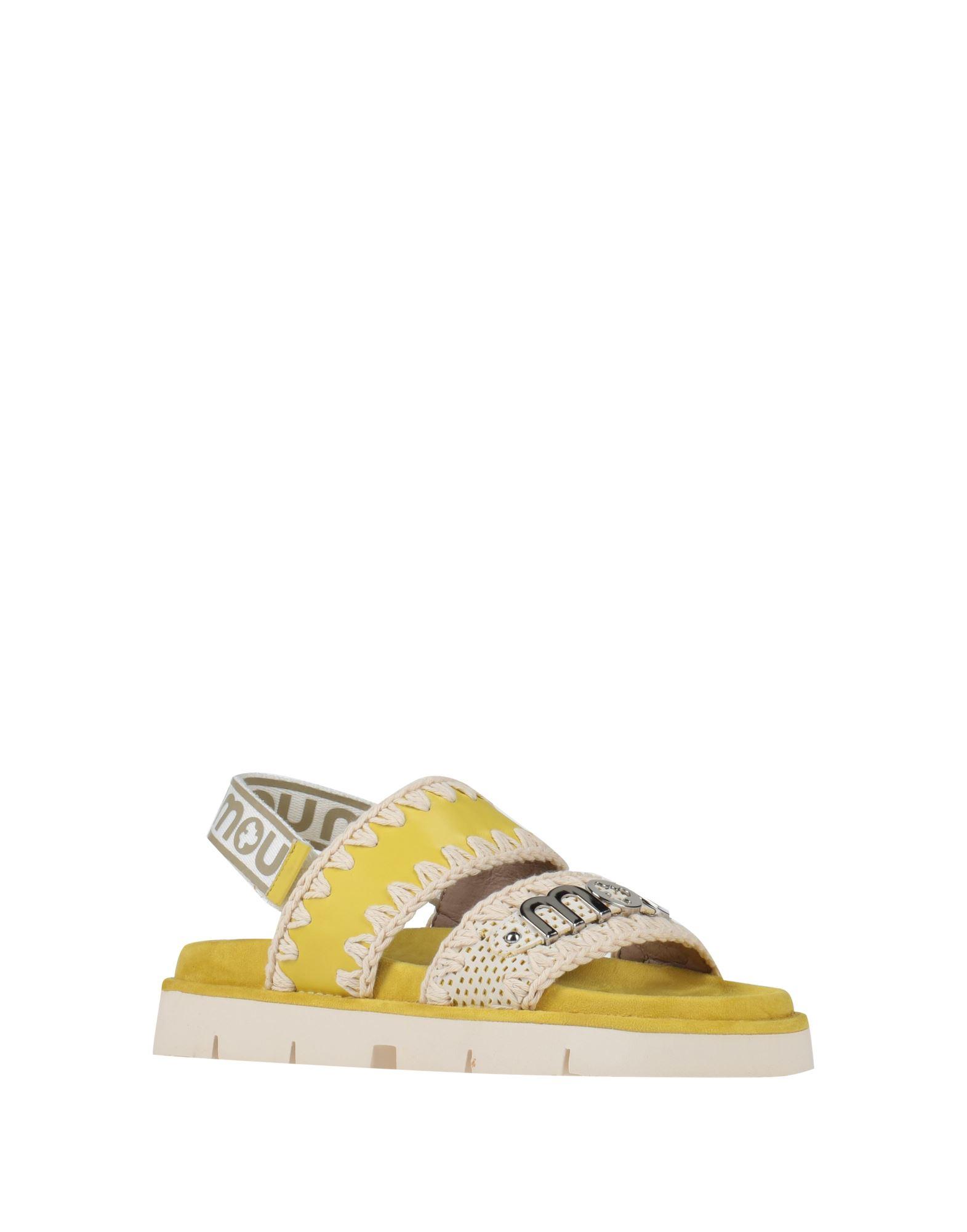 Mou Sandals in Yellow Lyst UK