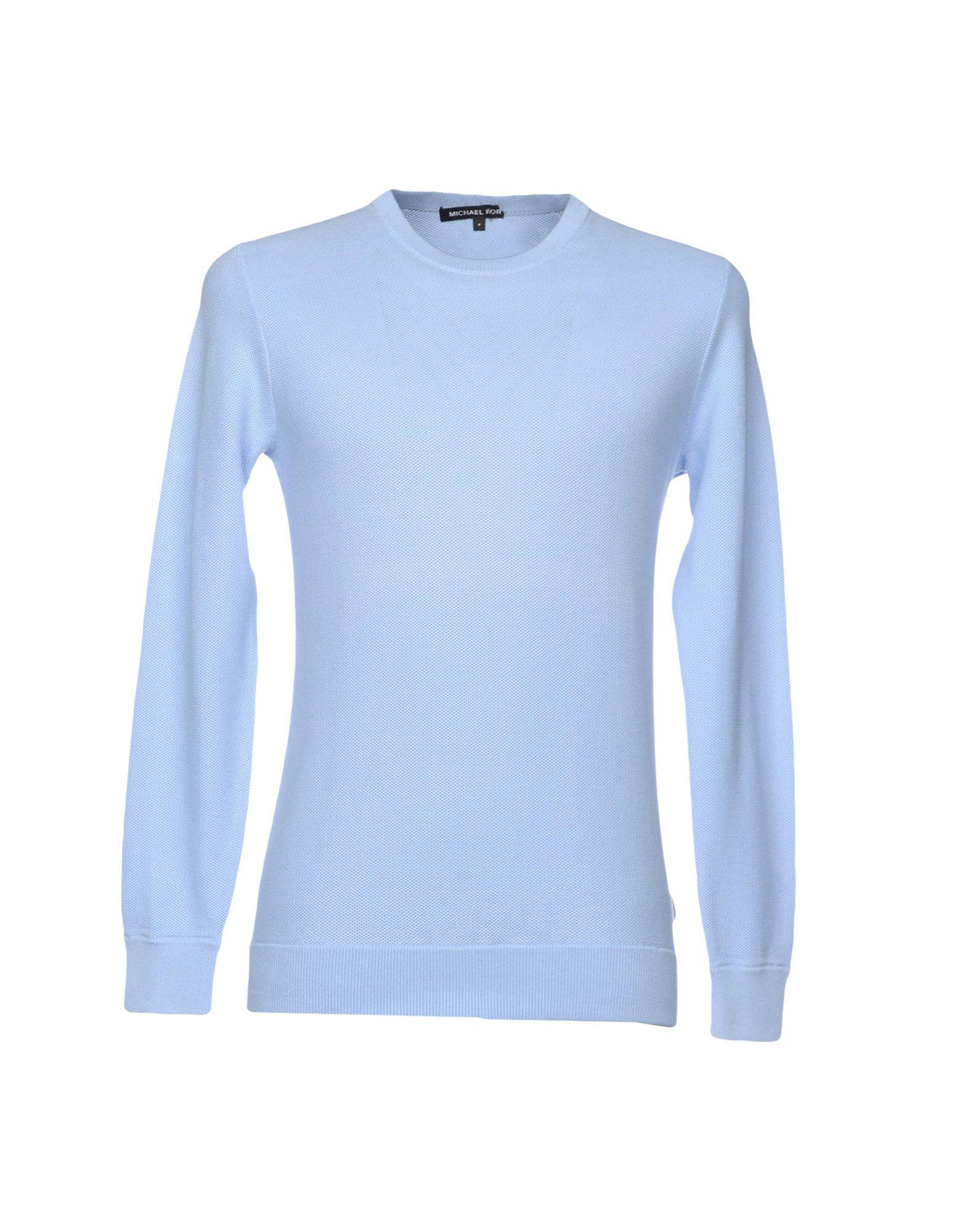 Michael Kors Cotton Sweater in Sky Blue 