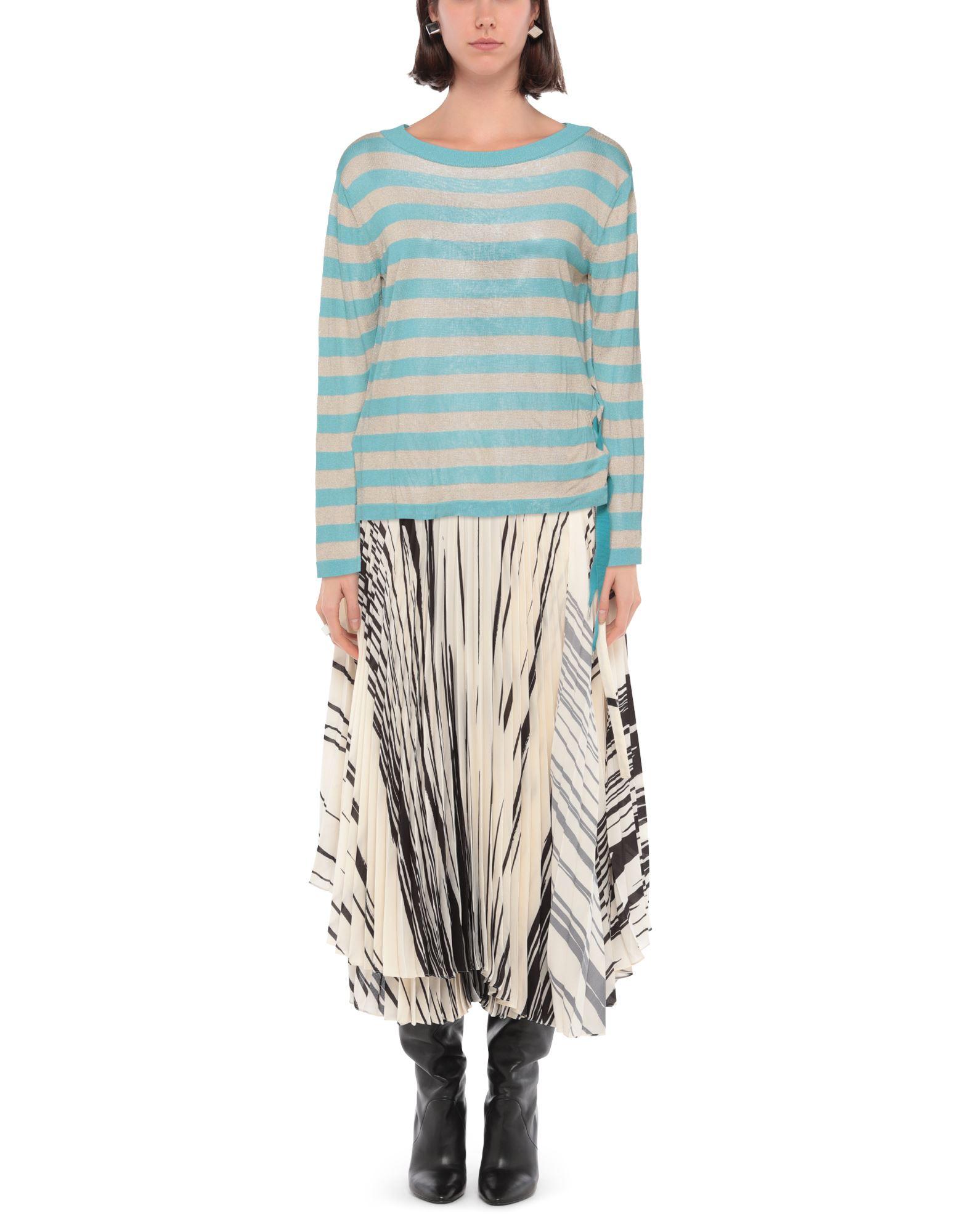 blue one shoulder long sleeve dress No.6 main image 1