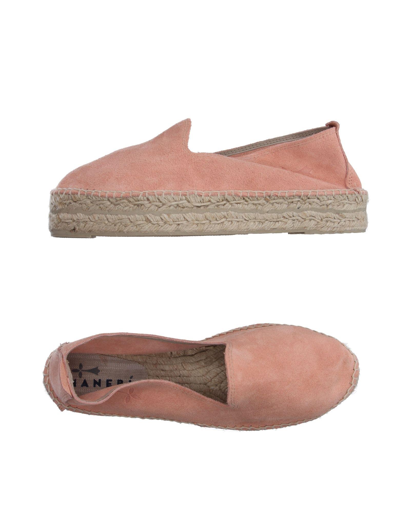 Manebí Leather Espadrilles in Salmon Pink (Pink) - Lyst
