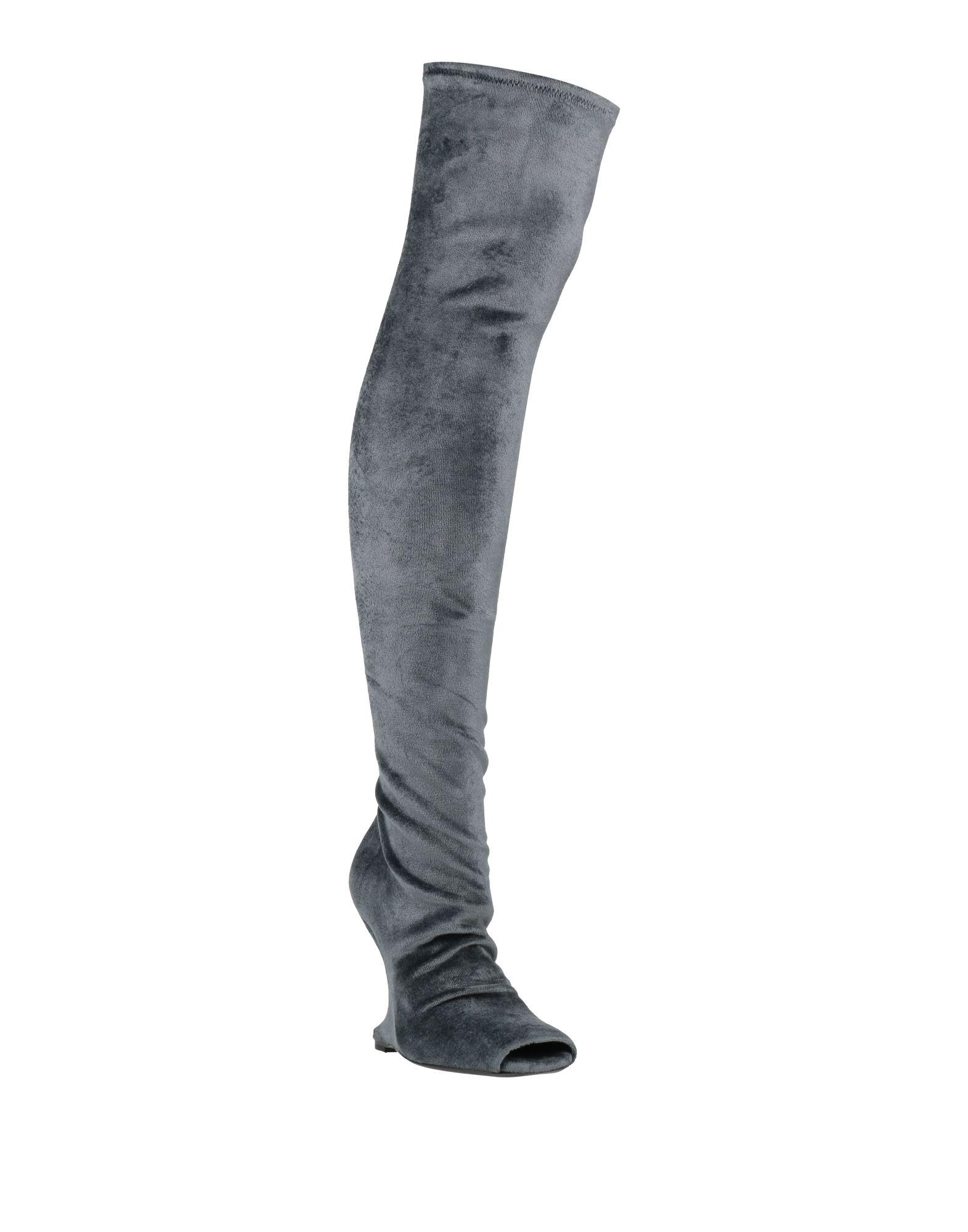 rick-owens-Grey-Boot-Textile-
