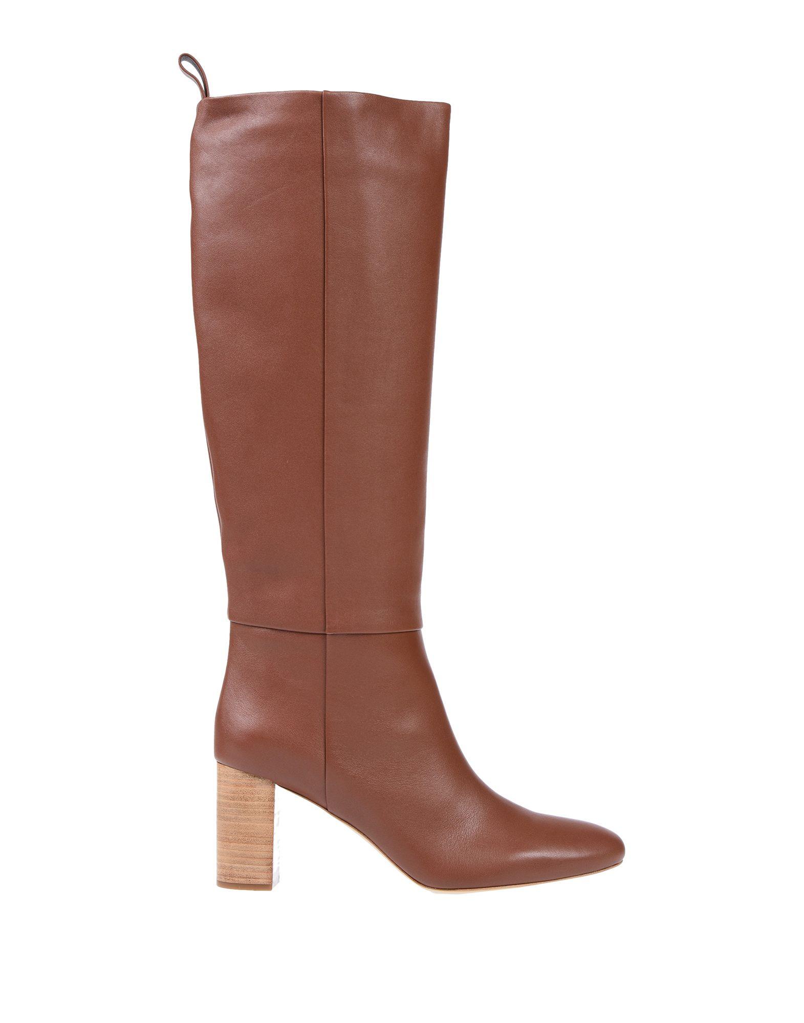 Jil Sander Navy Boots in Brown Lyst