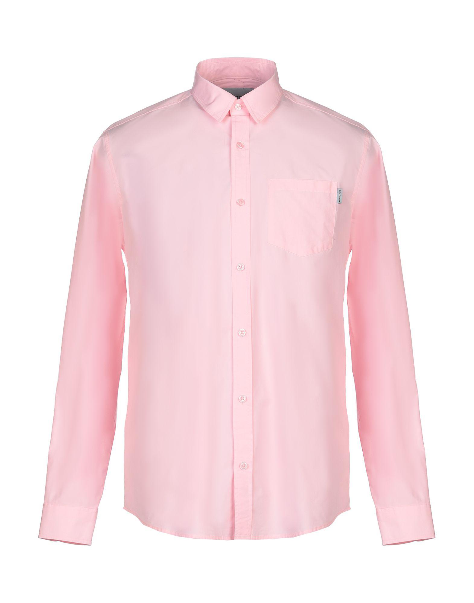 Carhartt Cotton Shirt in Pink for Men - Lyst