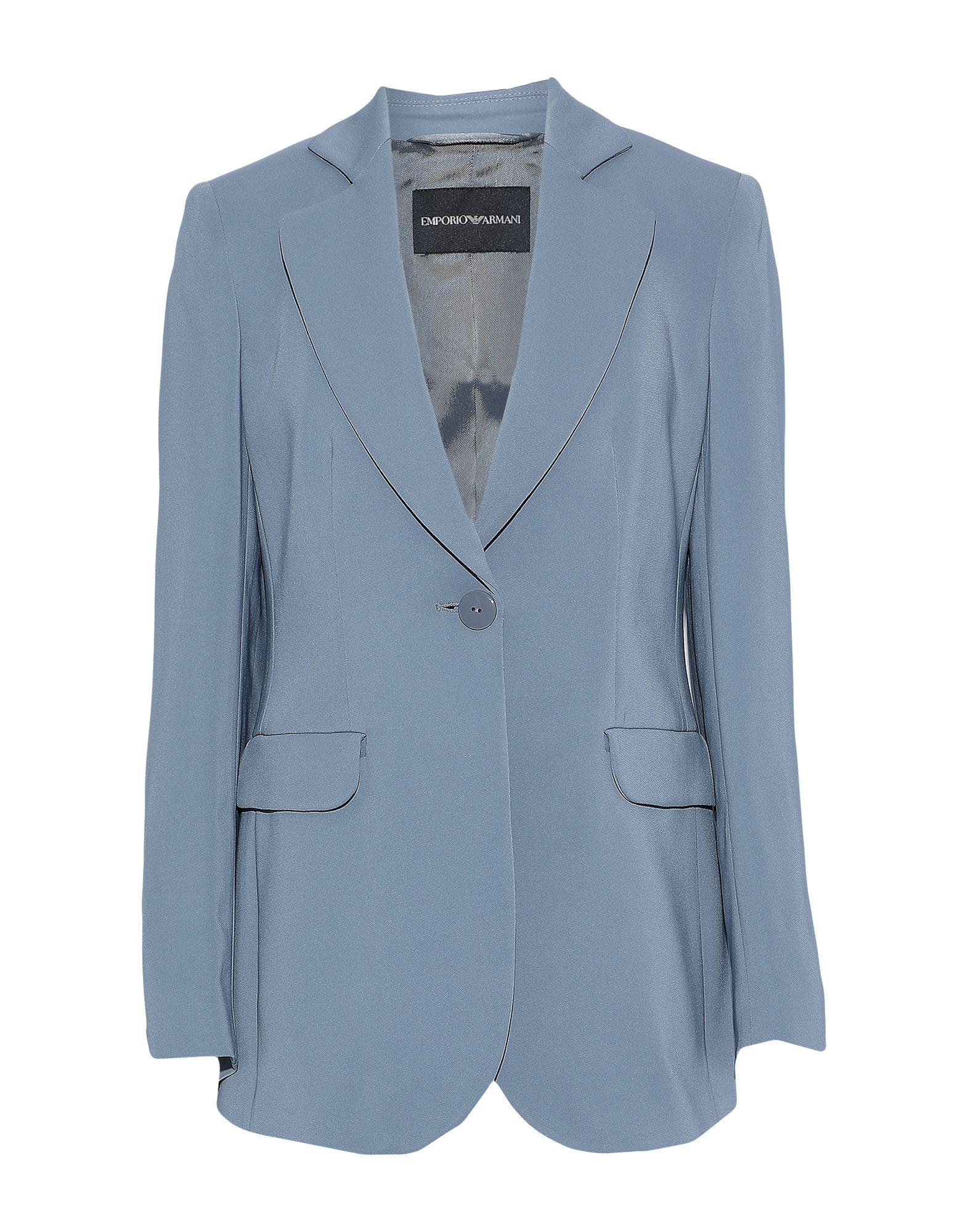 Emporio Armani Synthetic Suit Jacket in Pastel Blue (Blue) - Lyst