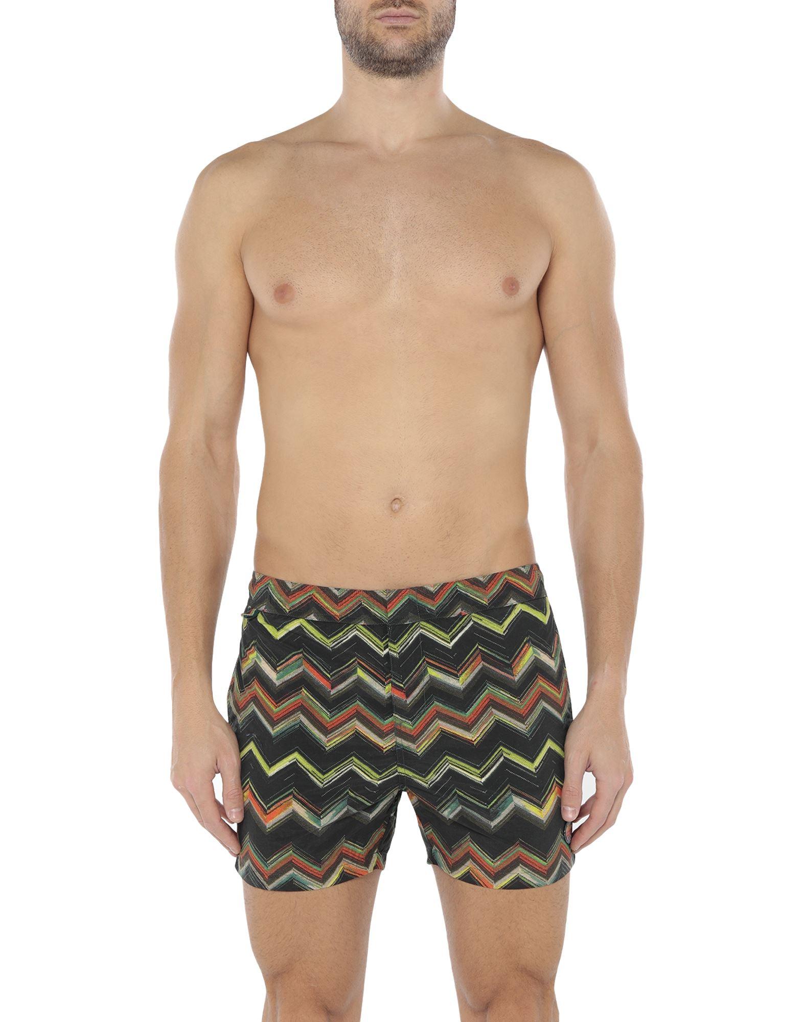 Missoni Synthetic Swim Trunks in Dark Green (Green) for Men Lyst