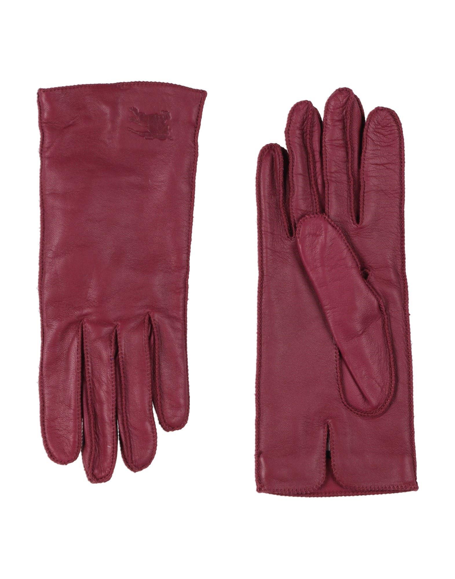 burberry-Red-Burgundy-Gloves-