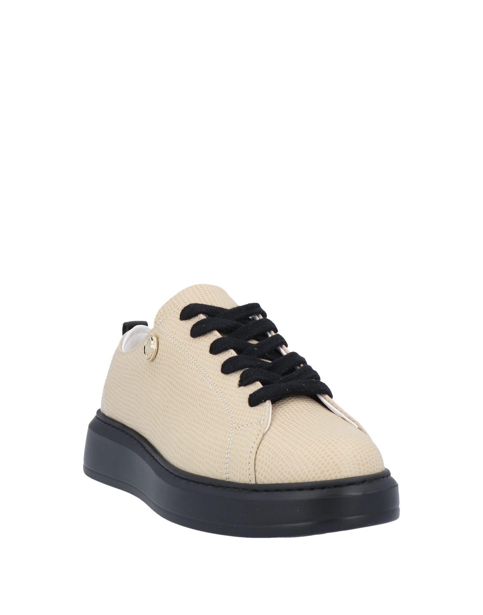 Class Roberto Cavalli Leather Trainers in Beige (Natural) - Lyst