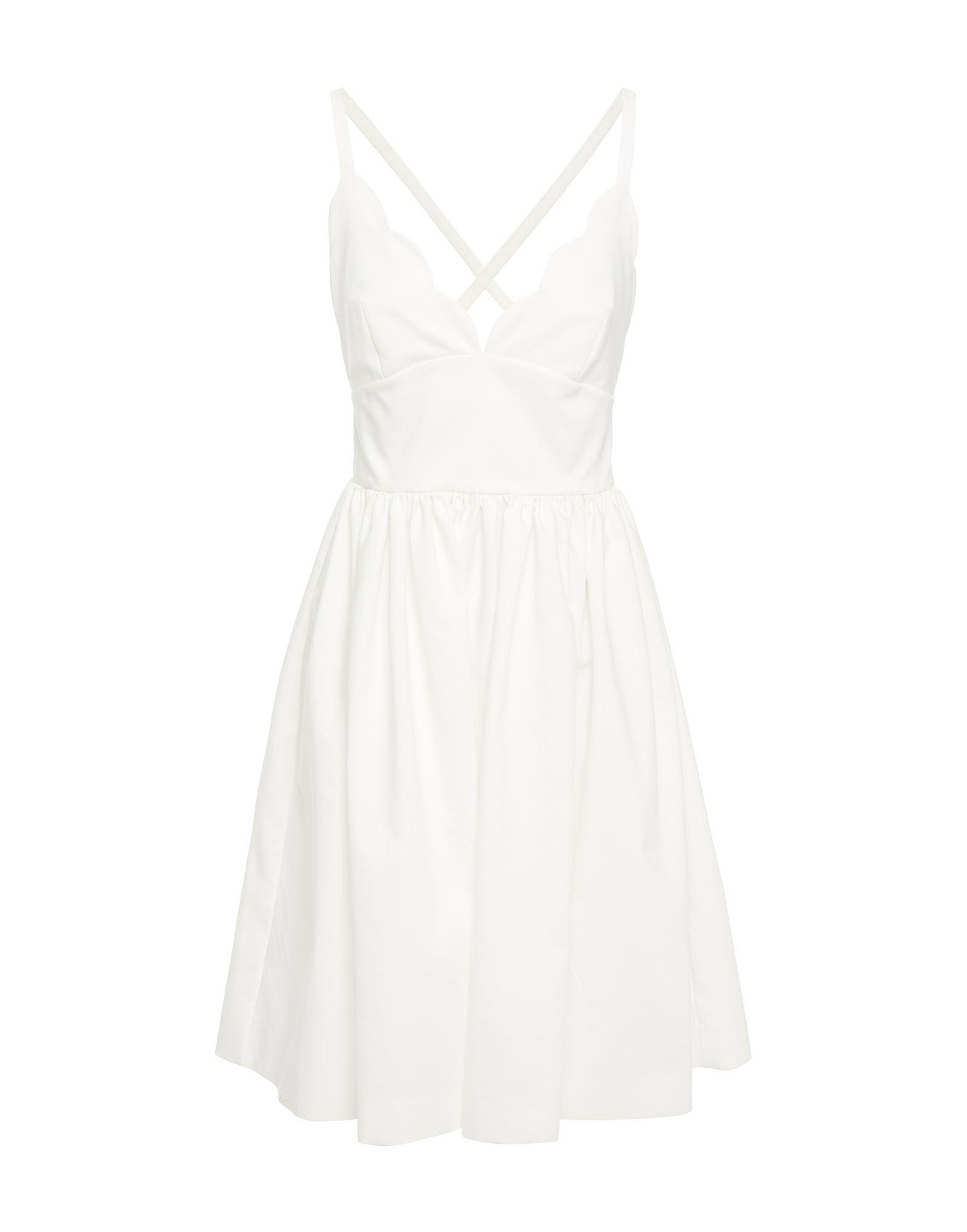 Miu Miu Short Dress in White | Lyst