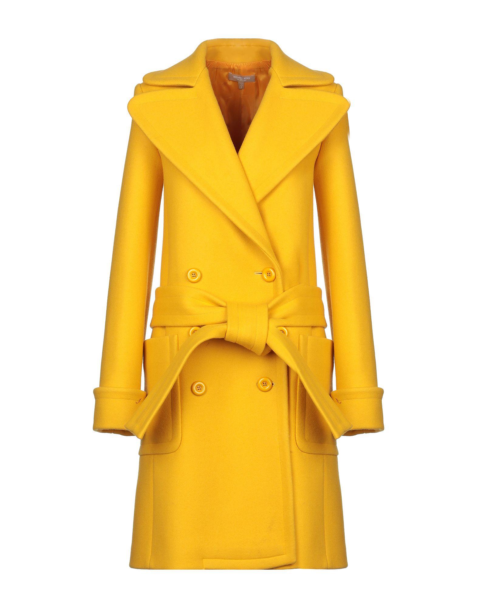 michael kors yellow coat