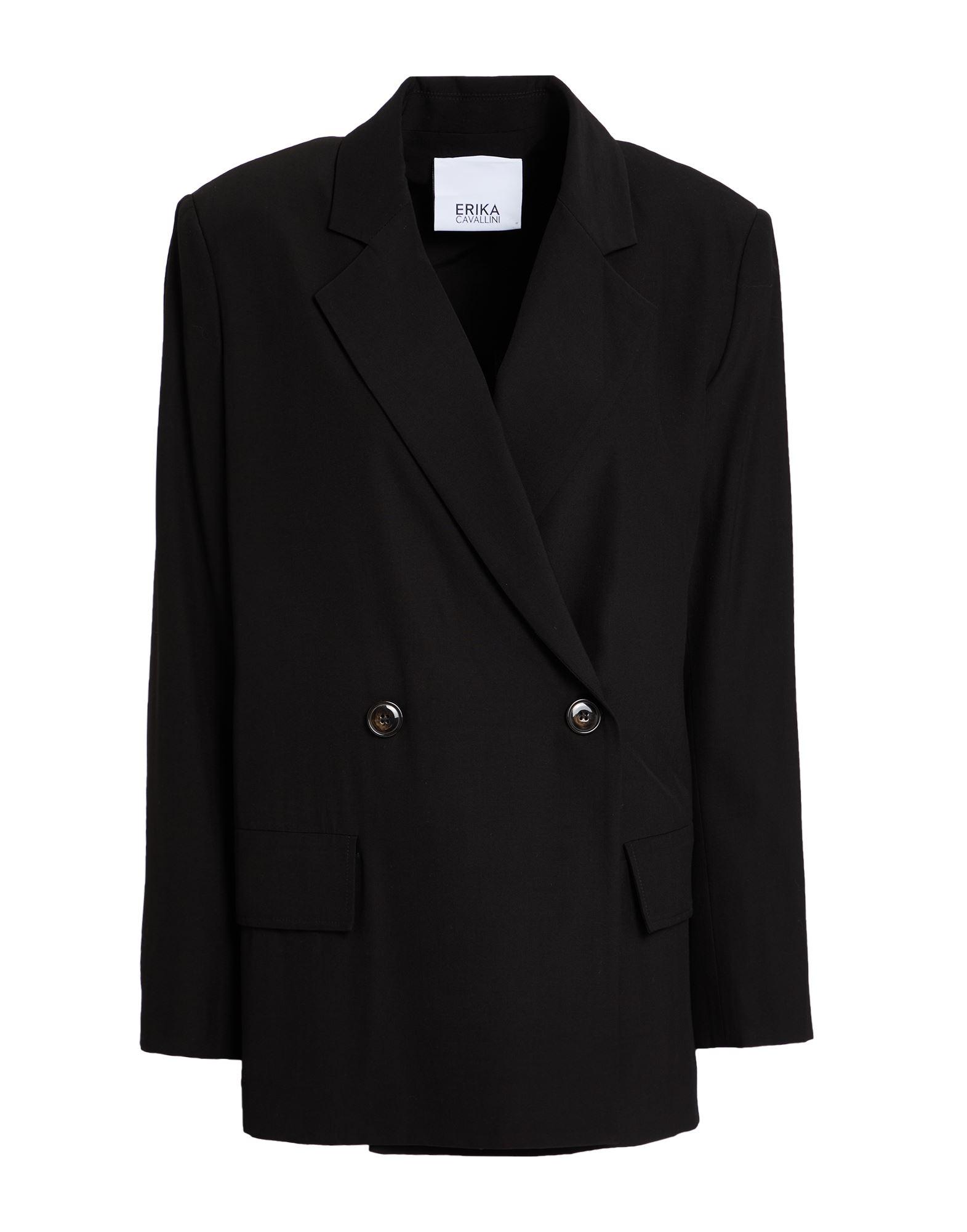 ジャケット Erika Cavallini Jackets Wool jacket Erika Cavallini Black size 44 IT in Wool - 41061106
