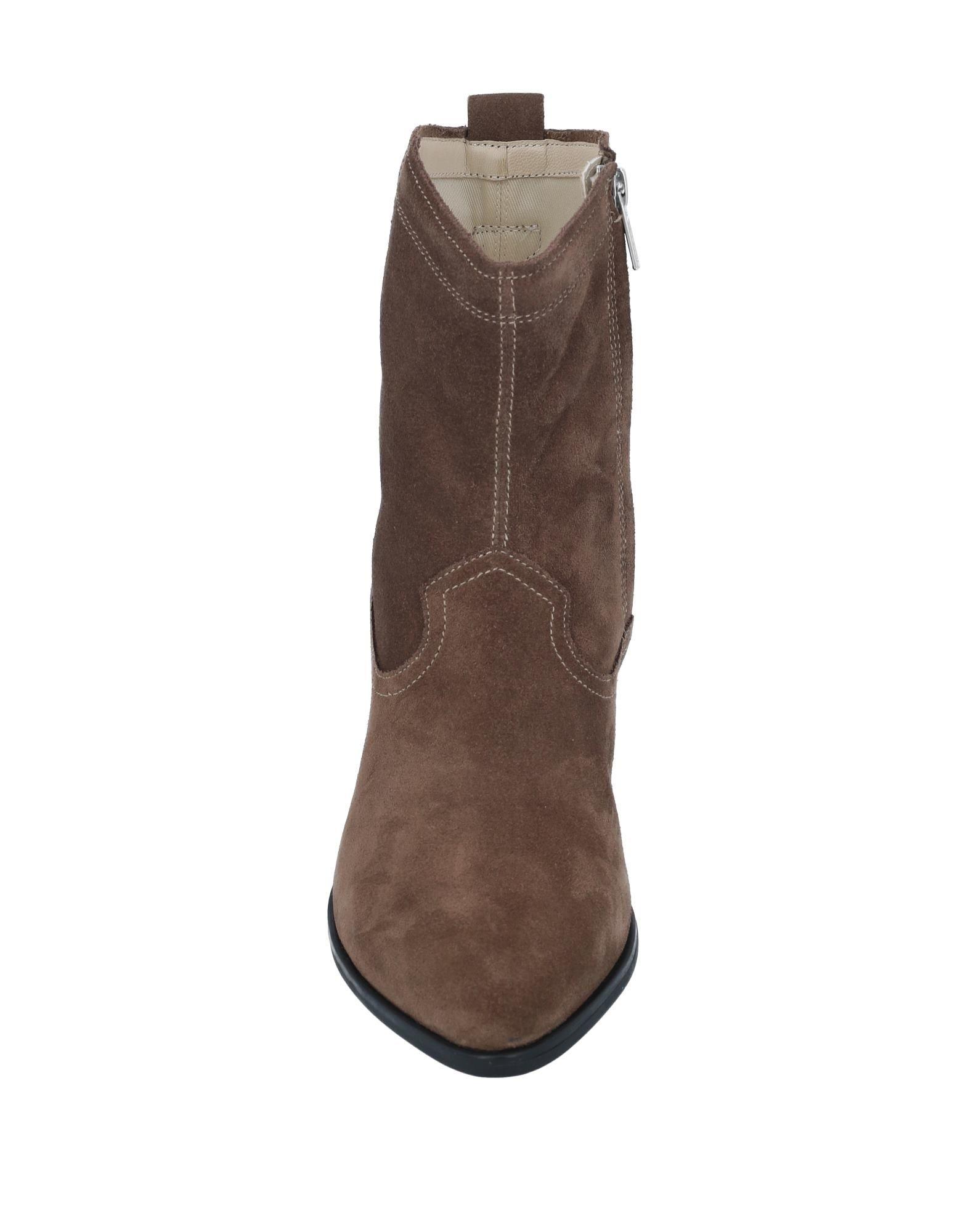 Vagabond Leather Ankle Boots in Khaki (Brown) - Lyst