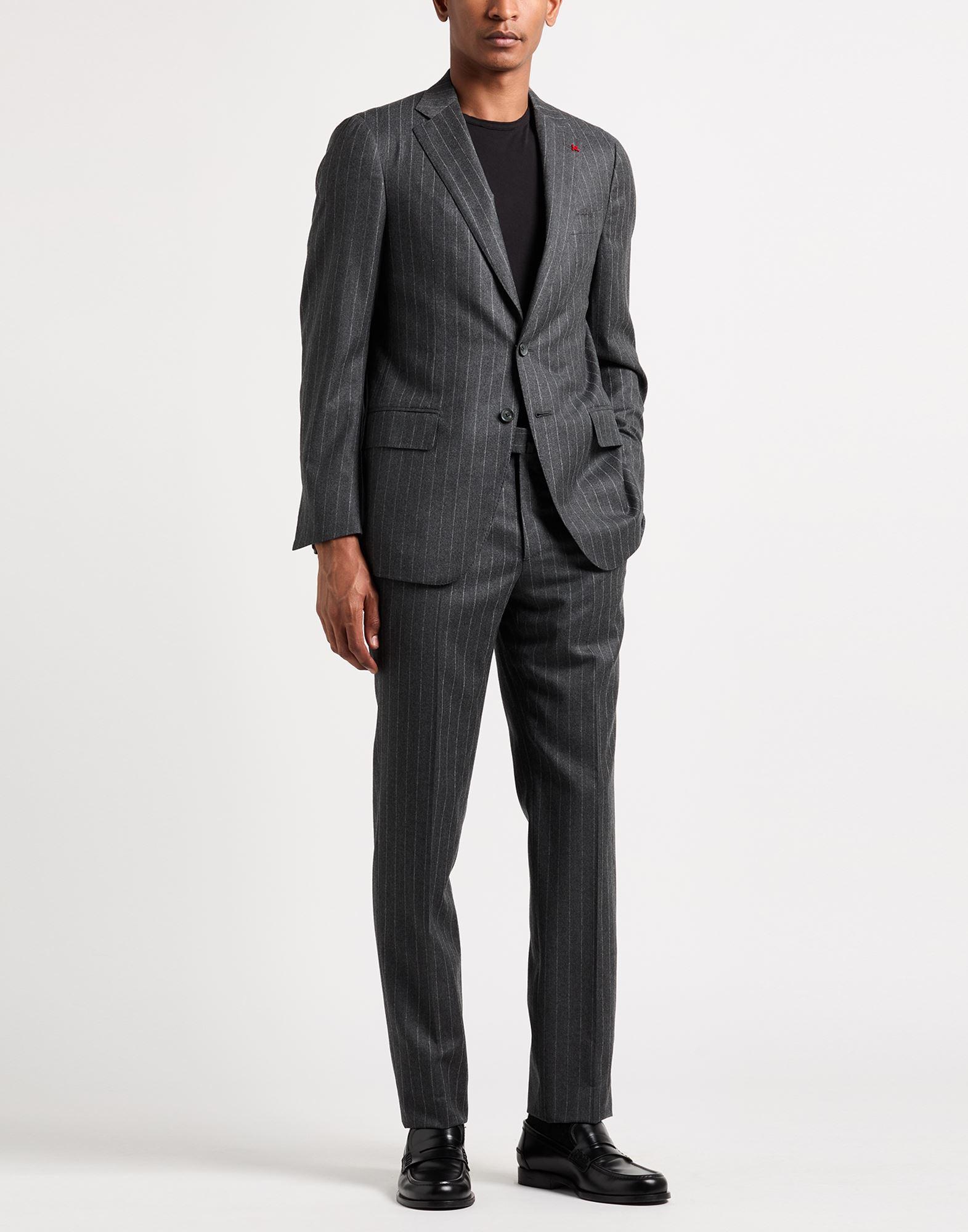 Isaia Suit Wool in Grey for Men Lyst UK