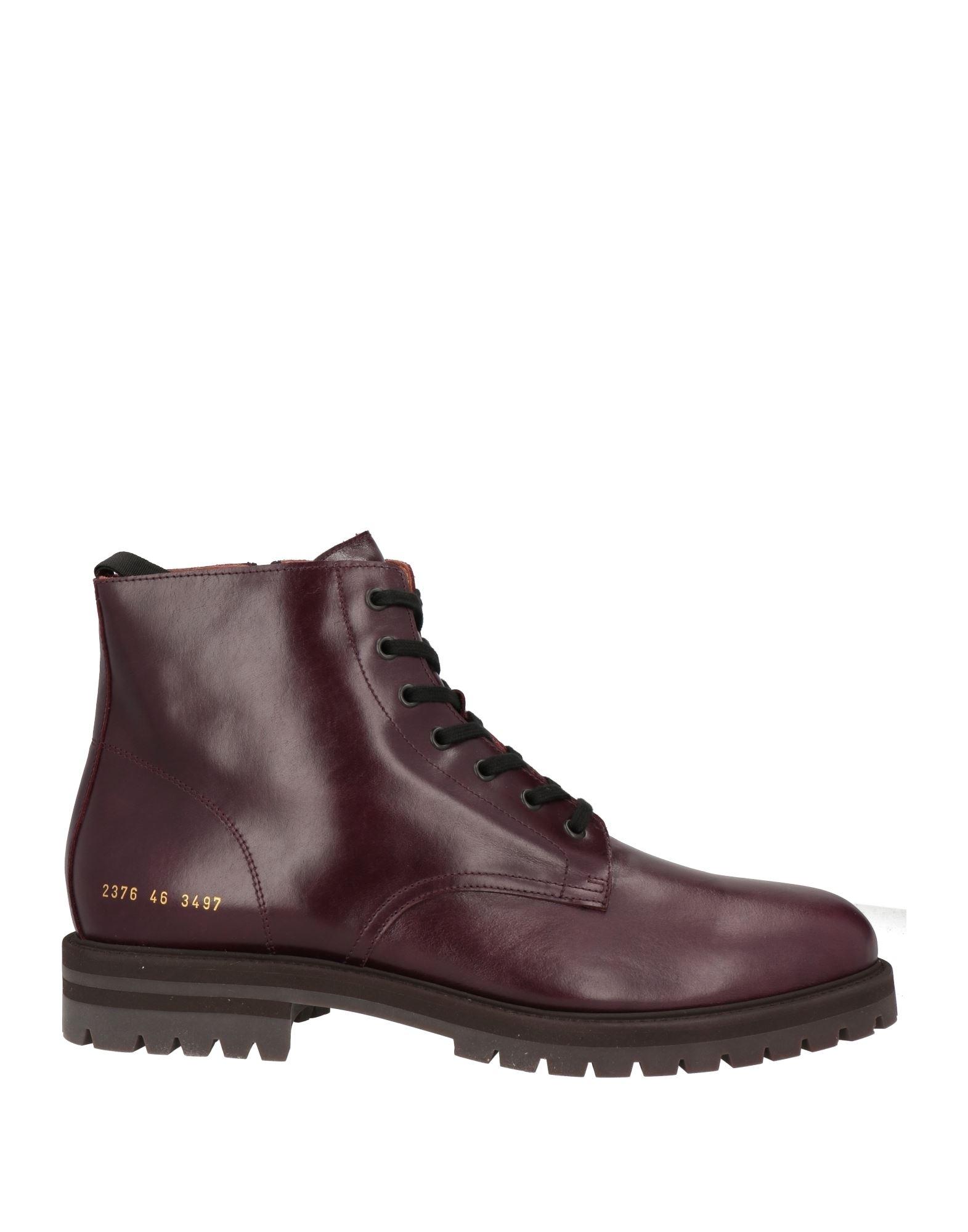 Common Projects Deep Ankle Boots Leather in Brown for Men Lyst UK