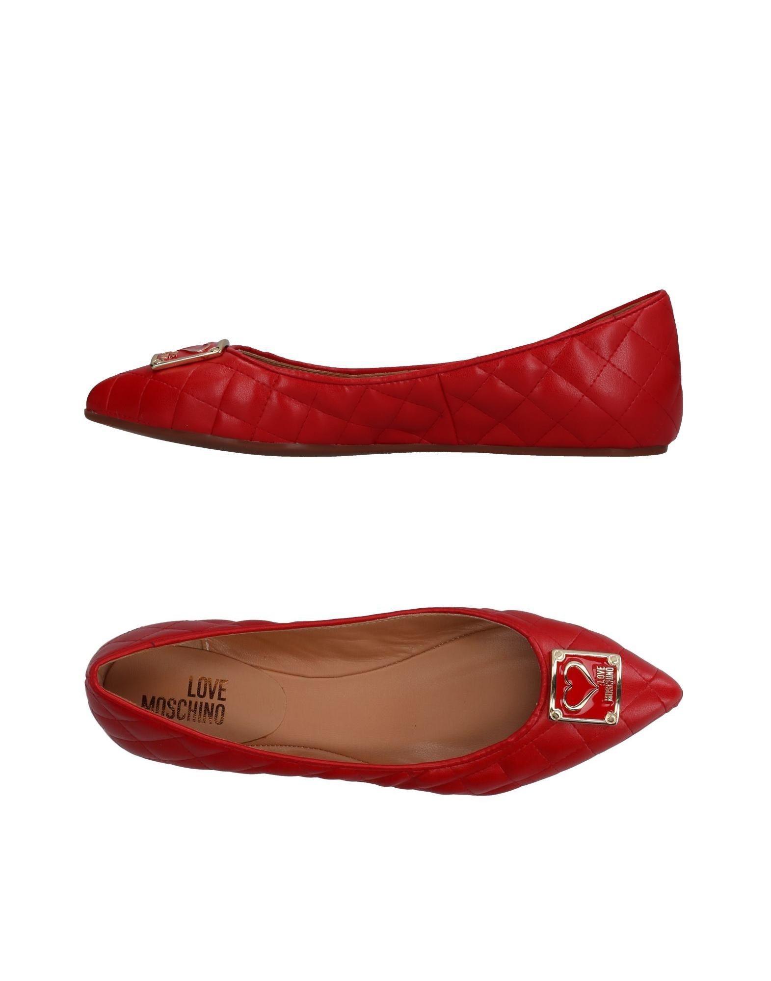 love moschino ballet flats