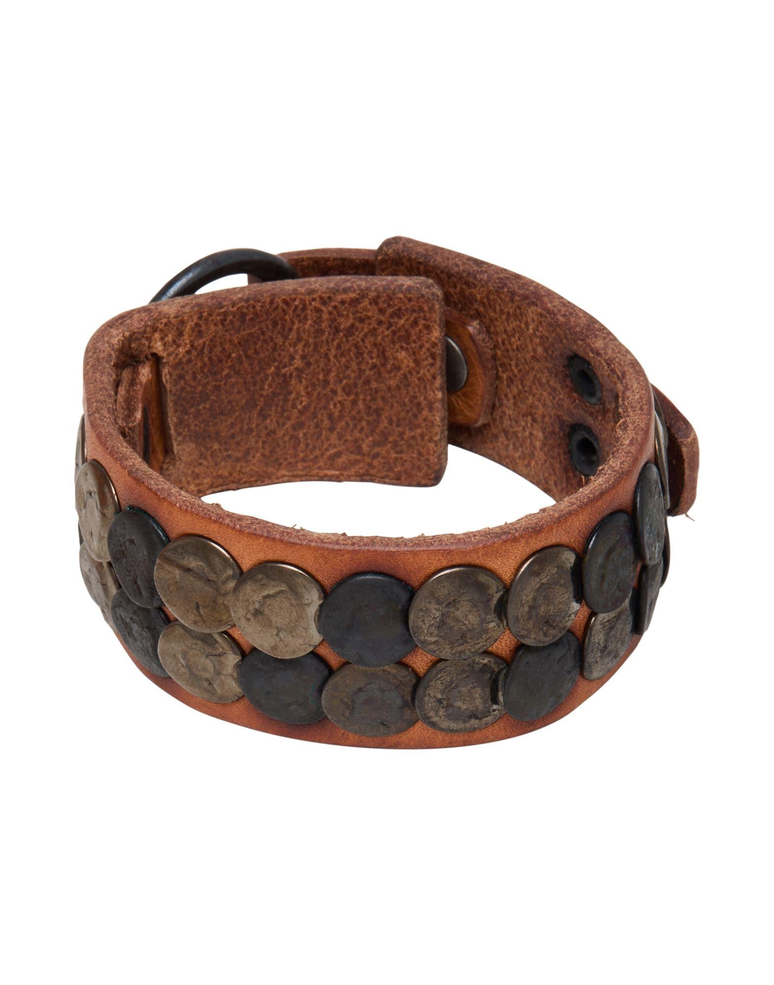 DIESEL Tan Bracelet Leather in Brown for Men | Lyst