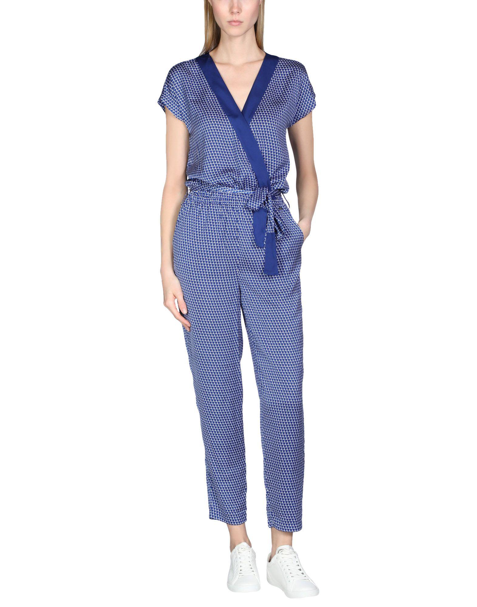 bright blue overalls