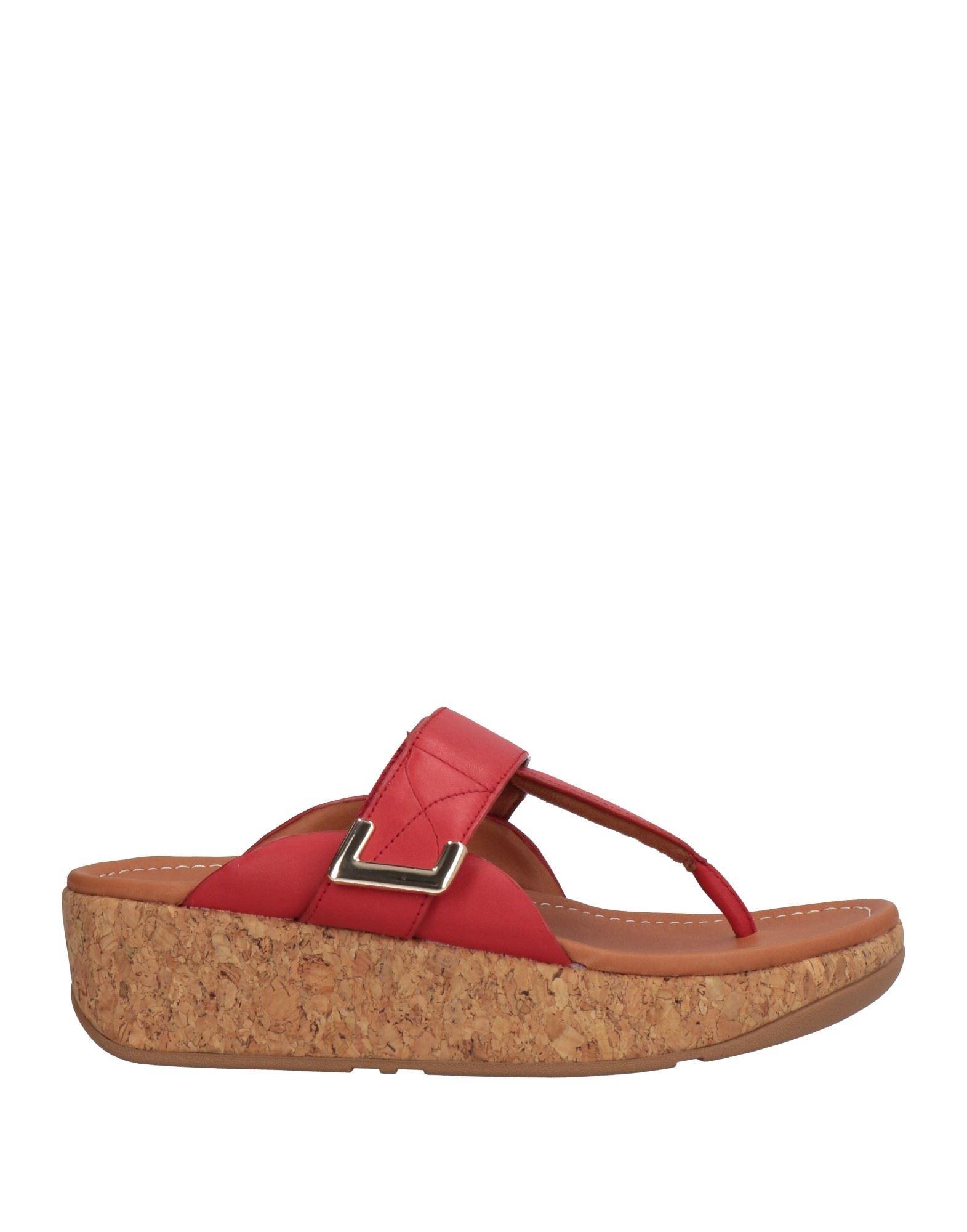 Fitflop Toe Post Sandals in Red | Lyst