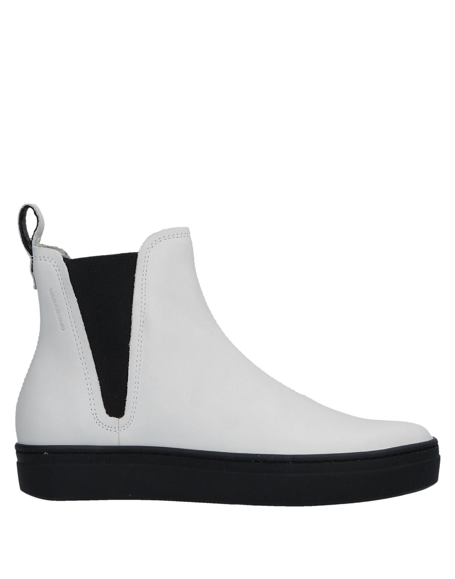 vagabond white ankle boots