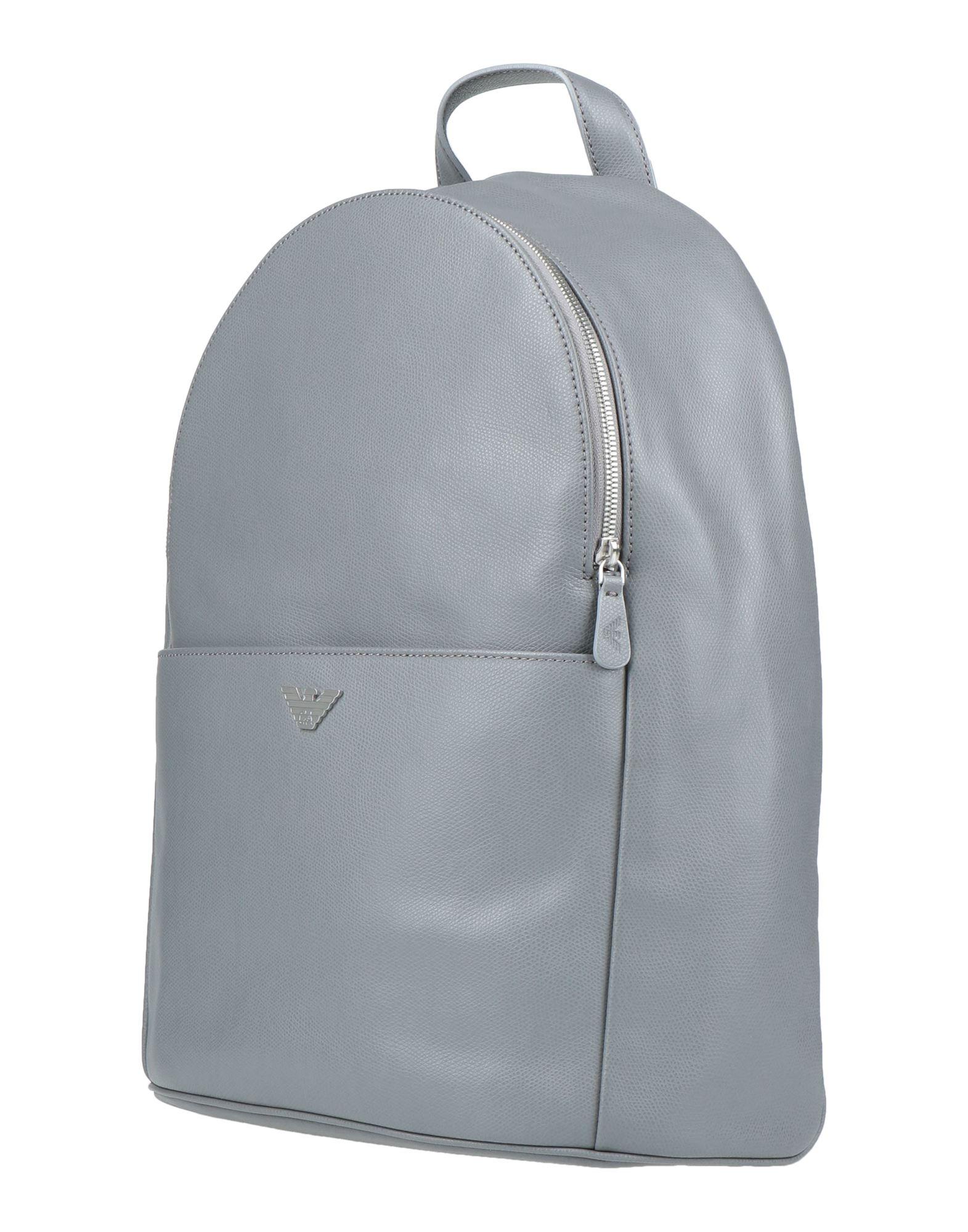 Emporio Armani Backpack in Gray for Men | Lyst