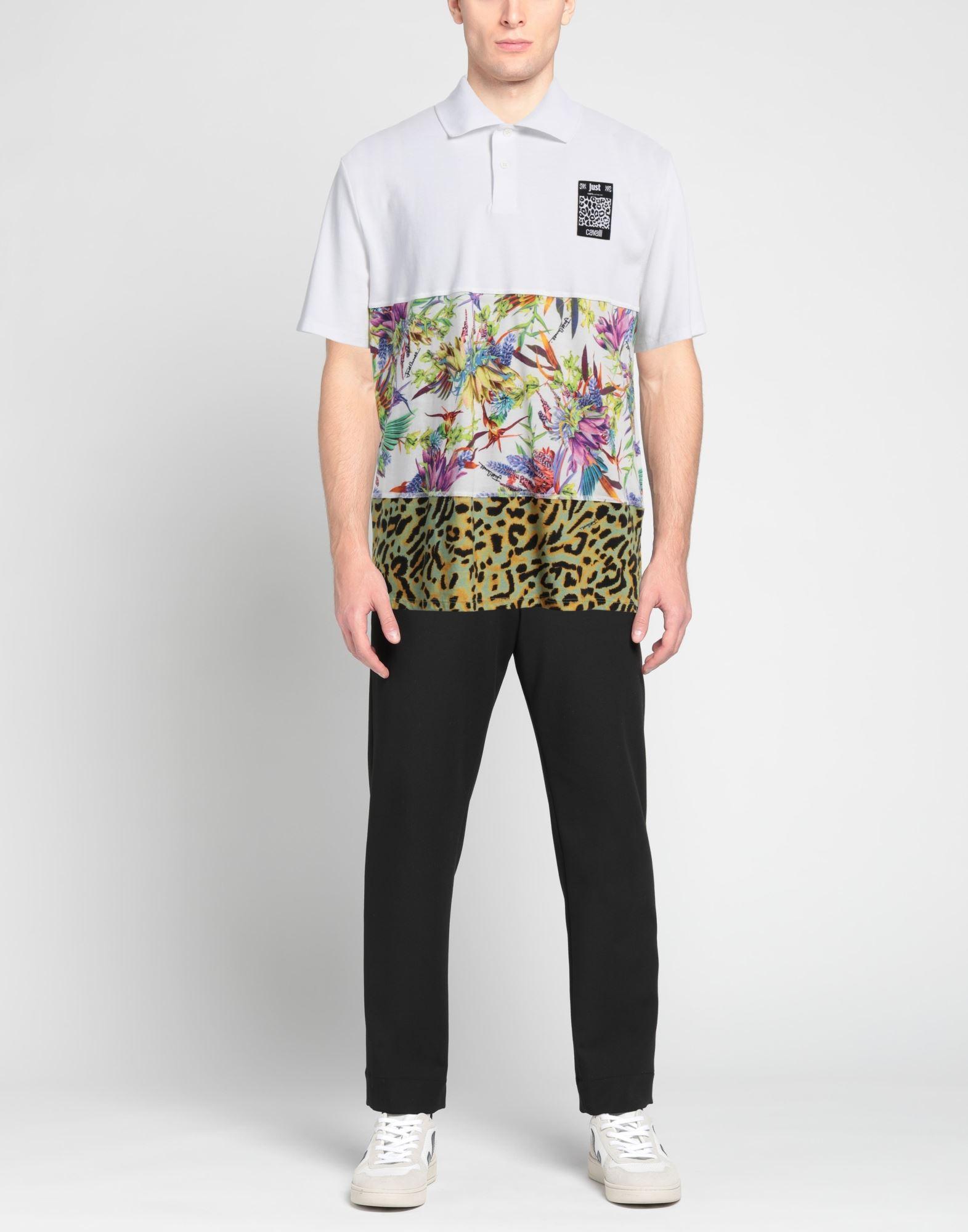 Just Cavalli Polo Shirt in White for Men Lyst