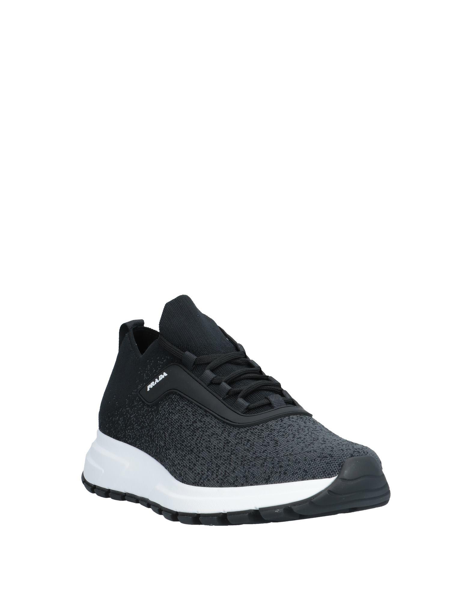 prada leather low top sneaker