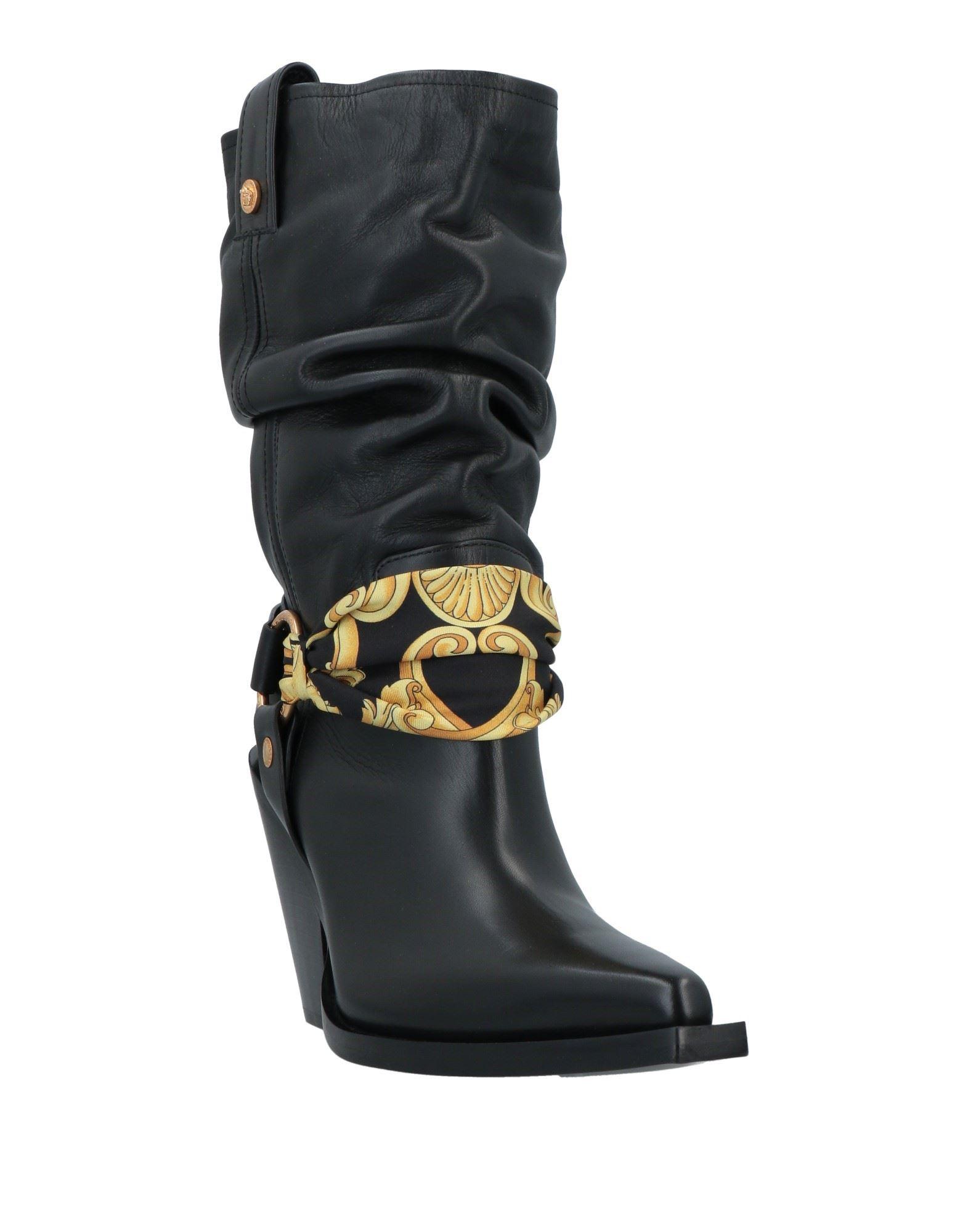 Versace Ankle Boots in Black | Lyst