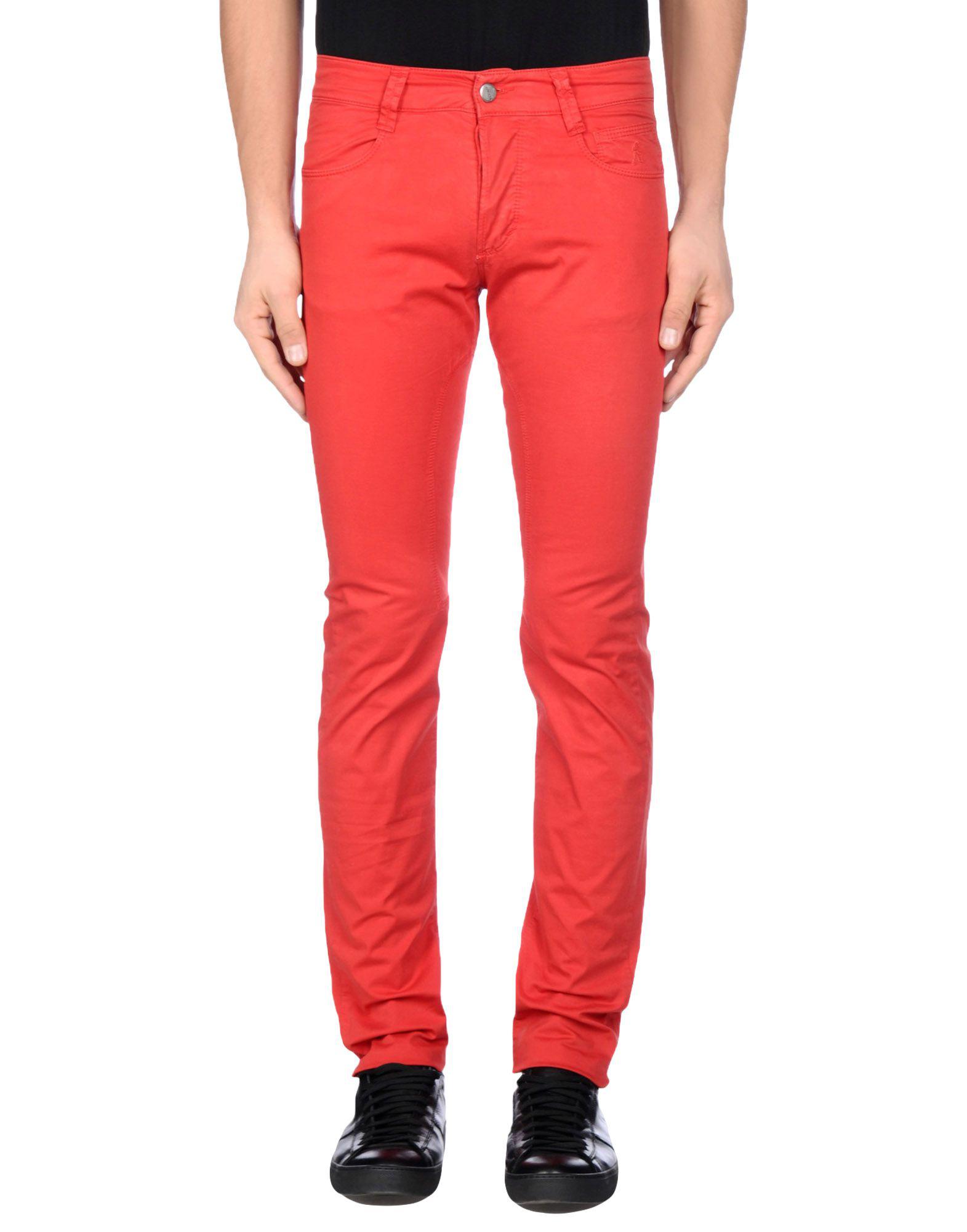 Siviglia Cotton Casual Pants in Red for Men - Lyst