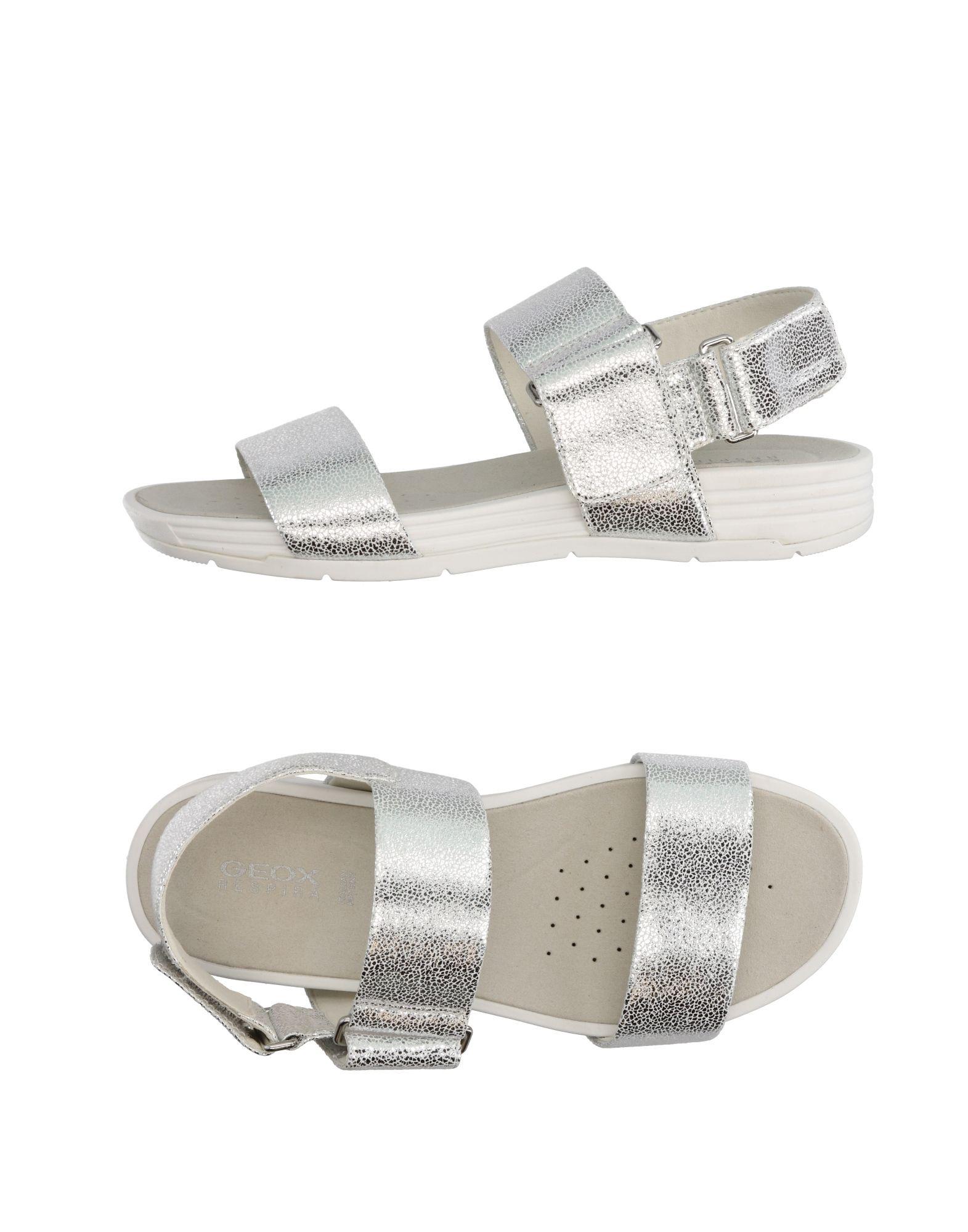 geox silver sandals