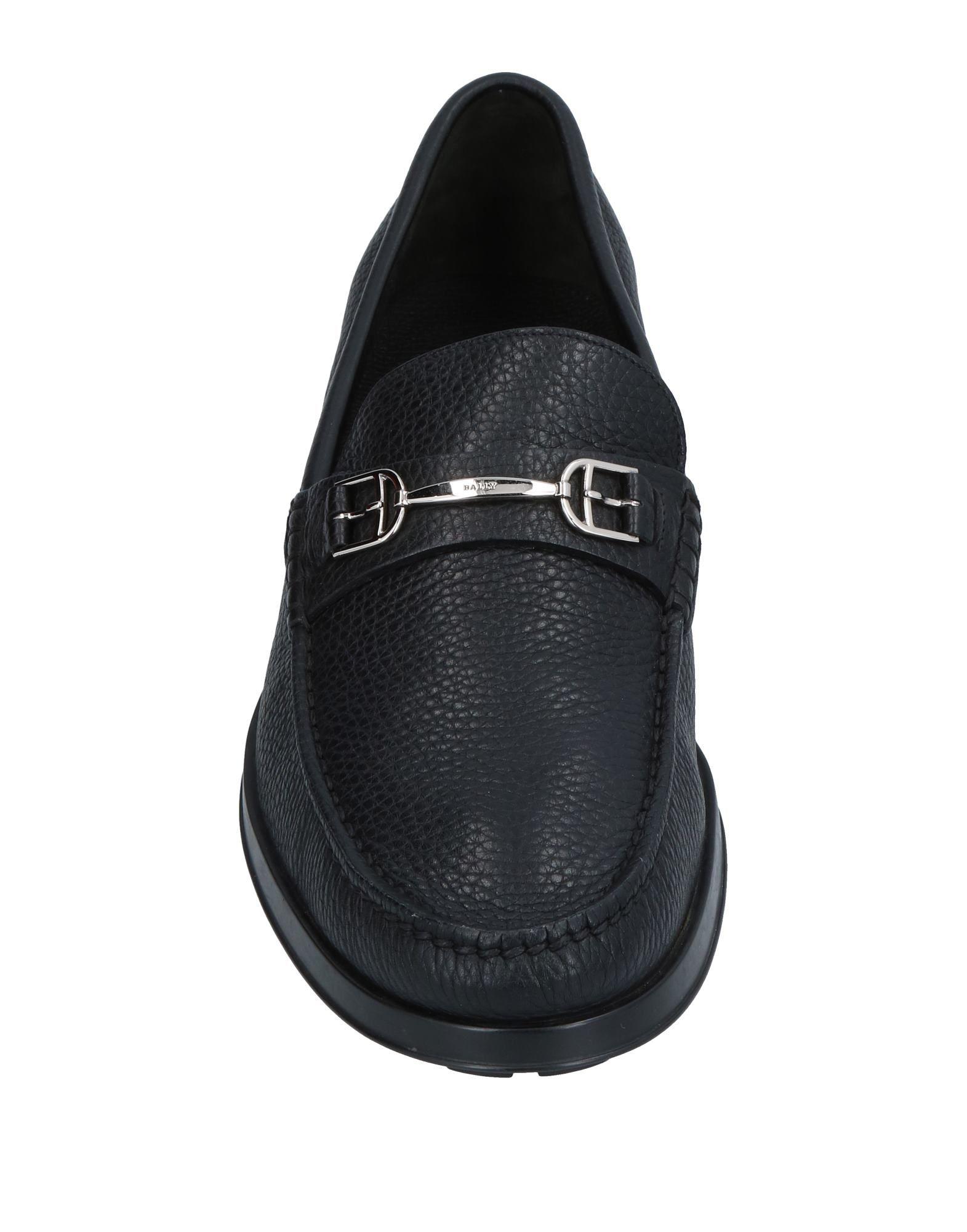 Bally Leather Loafer in Black for Men - Lyst