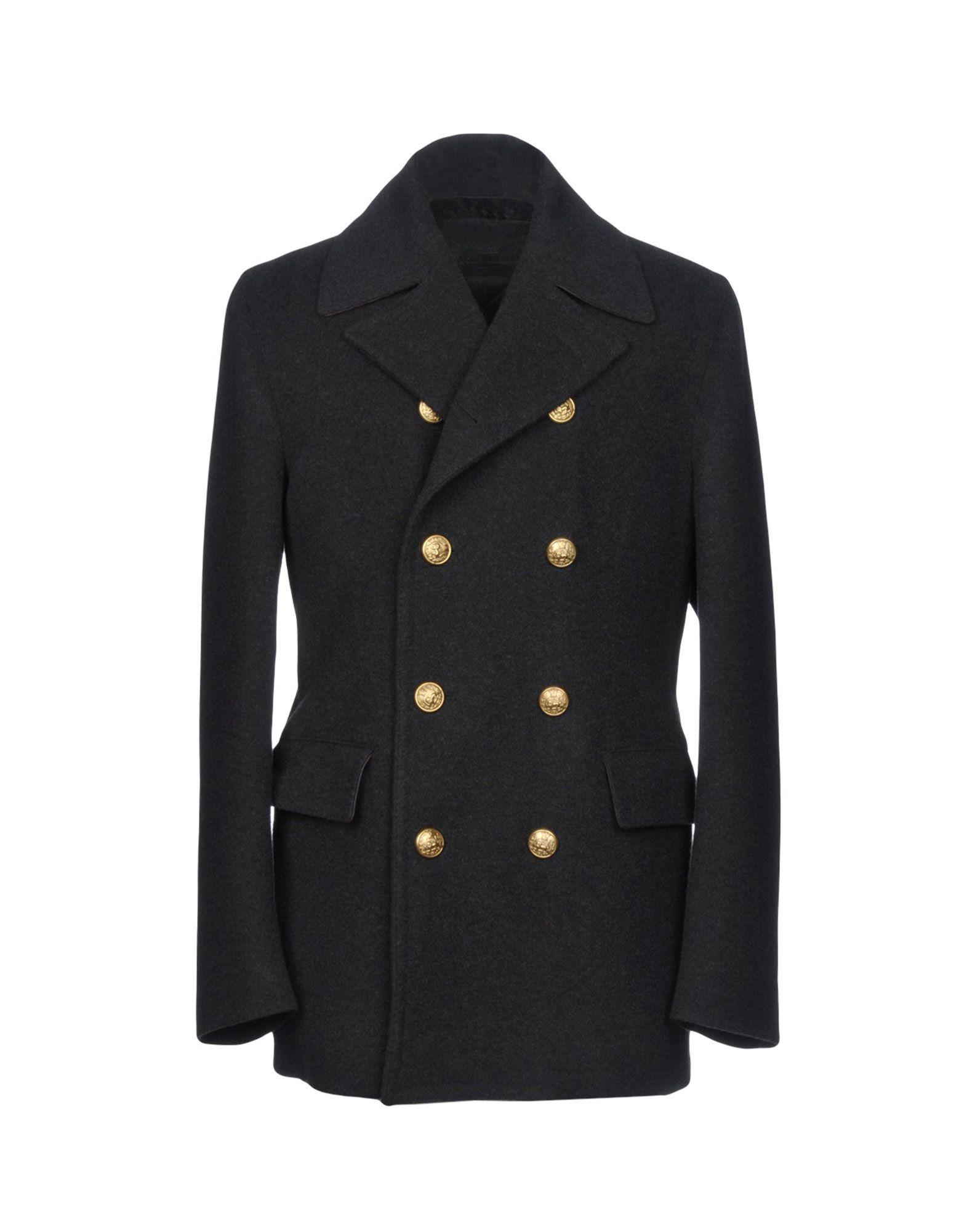 Dolce & Gabbana Wool Coat in Black for Men - Save 18% - Lyst