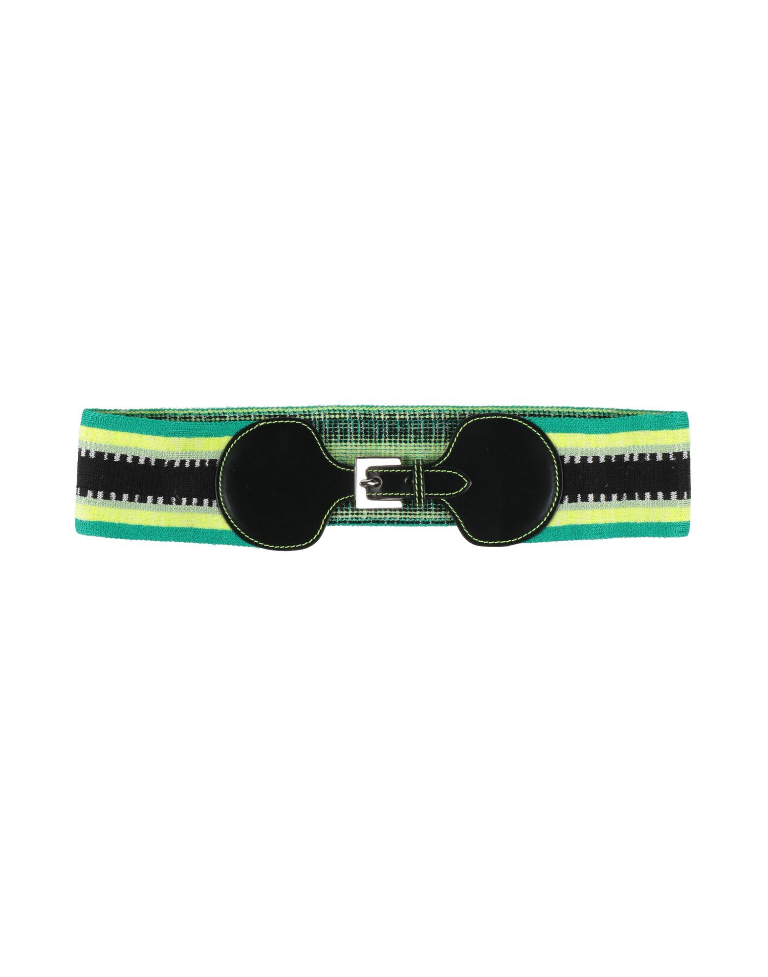 Missoni Blue and White Striped Belt Missoni Wide Striped Stretch Belt — Mia Luxury Vintage main image 4