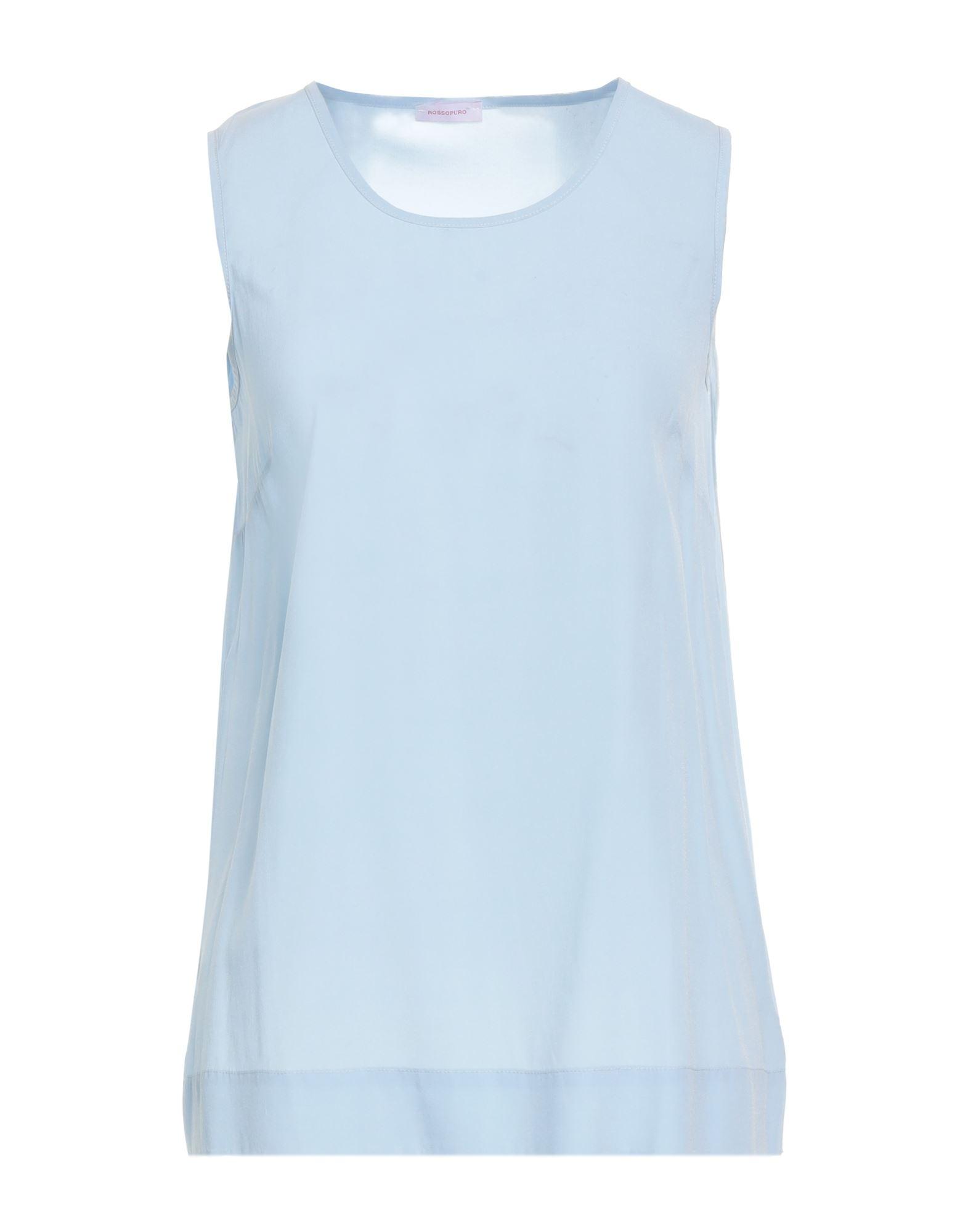 ROSSOPURO 売れ筋商品|||ロッソピューロ Tシャツ トップス レディース Tank tops White OVERLAPクラウンロゴ Tシャツ[品番：BJLW0025841]｜RODEO CROWNS