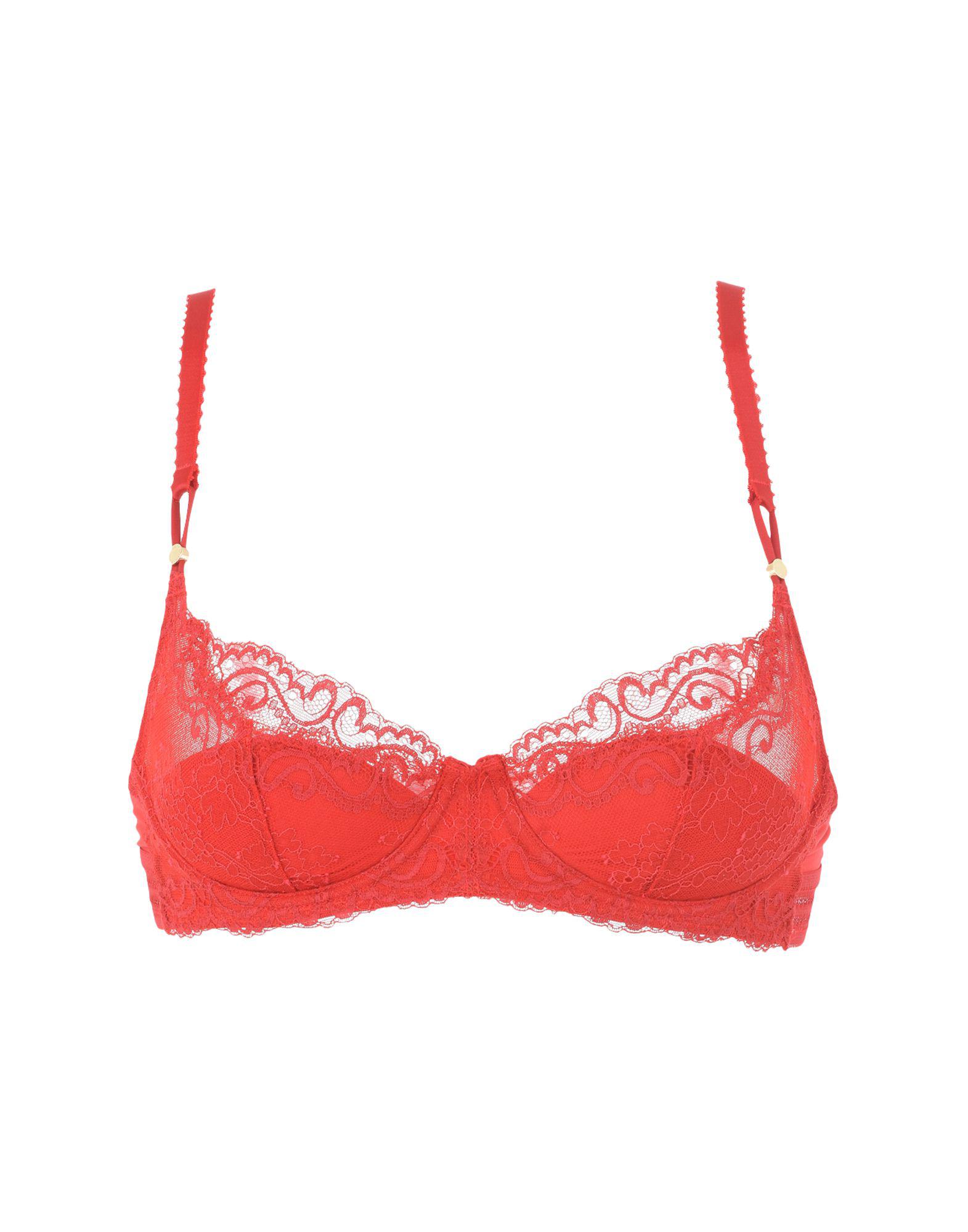 Stella McCartney Lace Bra in Red Lyst